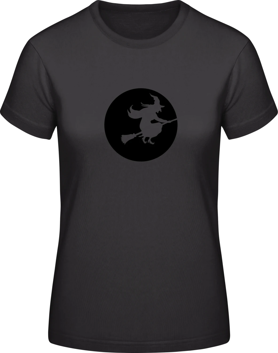 Witch Moon Silhouette - Black #E190 women T-Shirt - Front