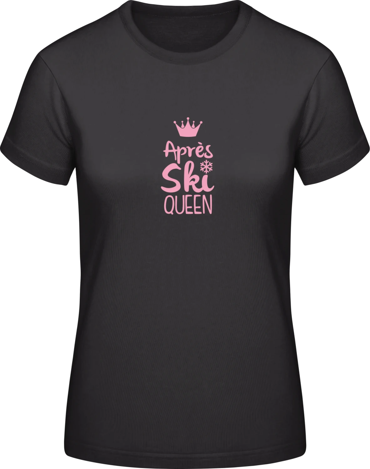 Après Ski Queen - Black #E190 women T-Shirt - Front