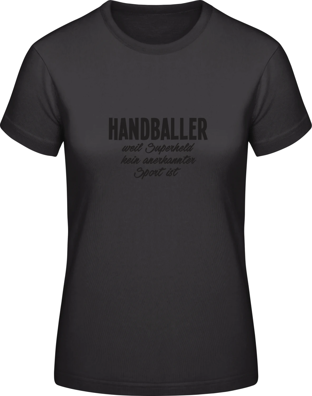 Handballer - Black #E190 women T-Shirt - Front