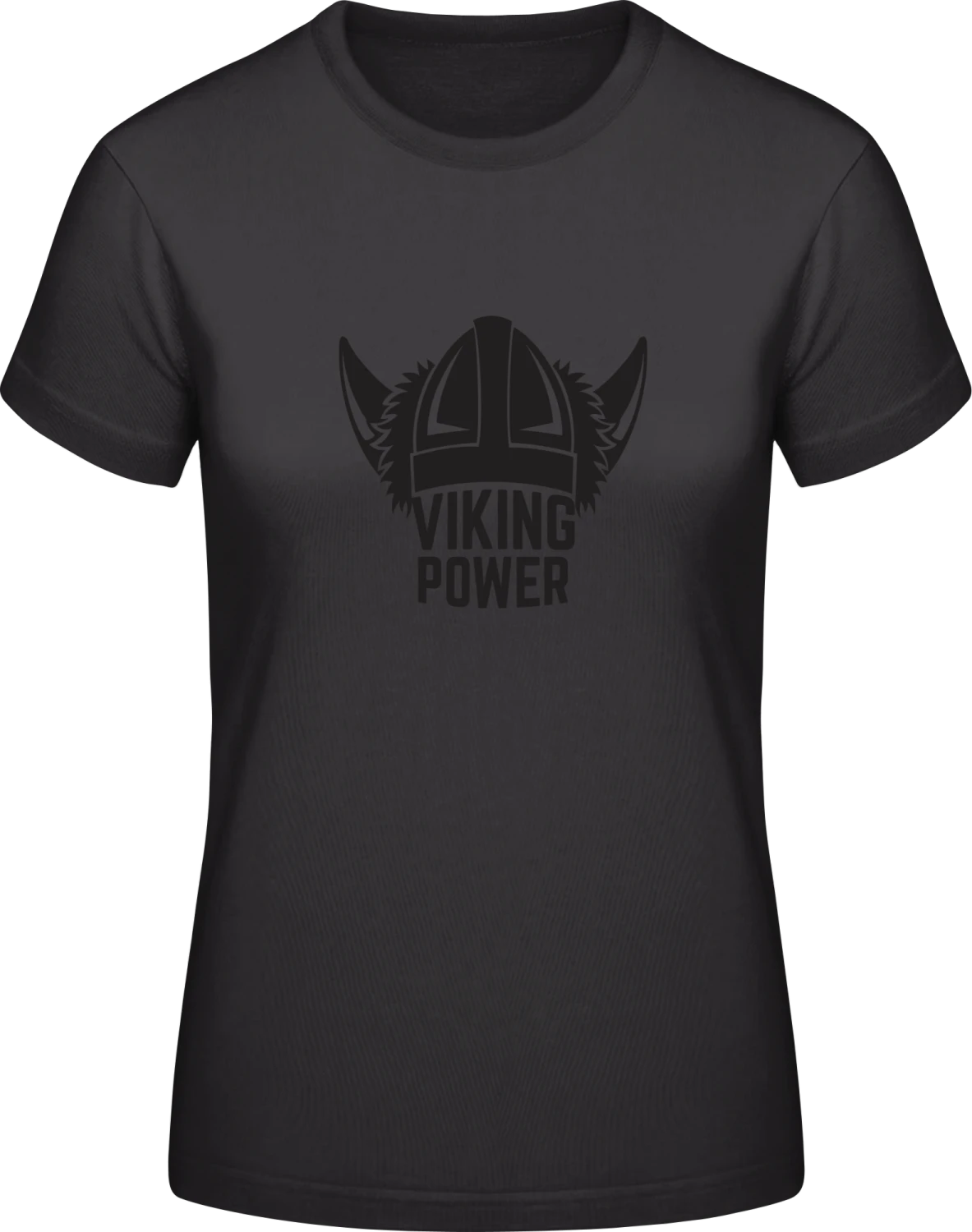 Viking Power - Black #E190 women T-Shirt - Front