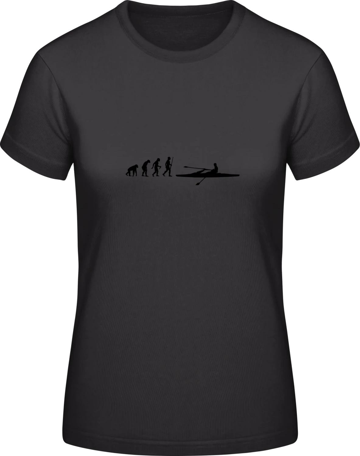 Rower Evolution - Black #E190 women T-Shirt - Front