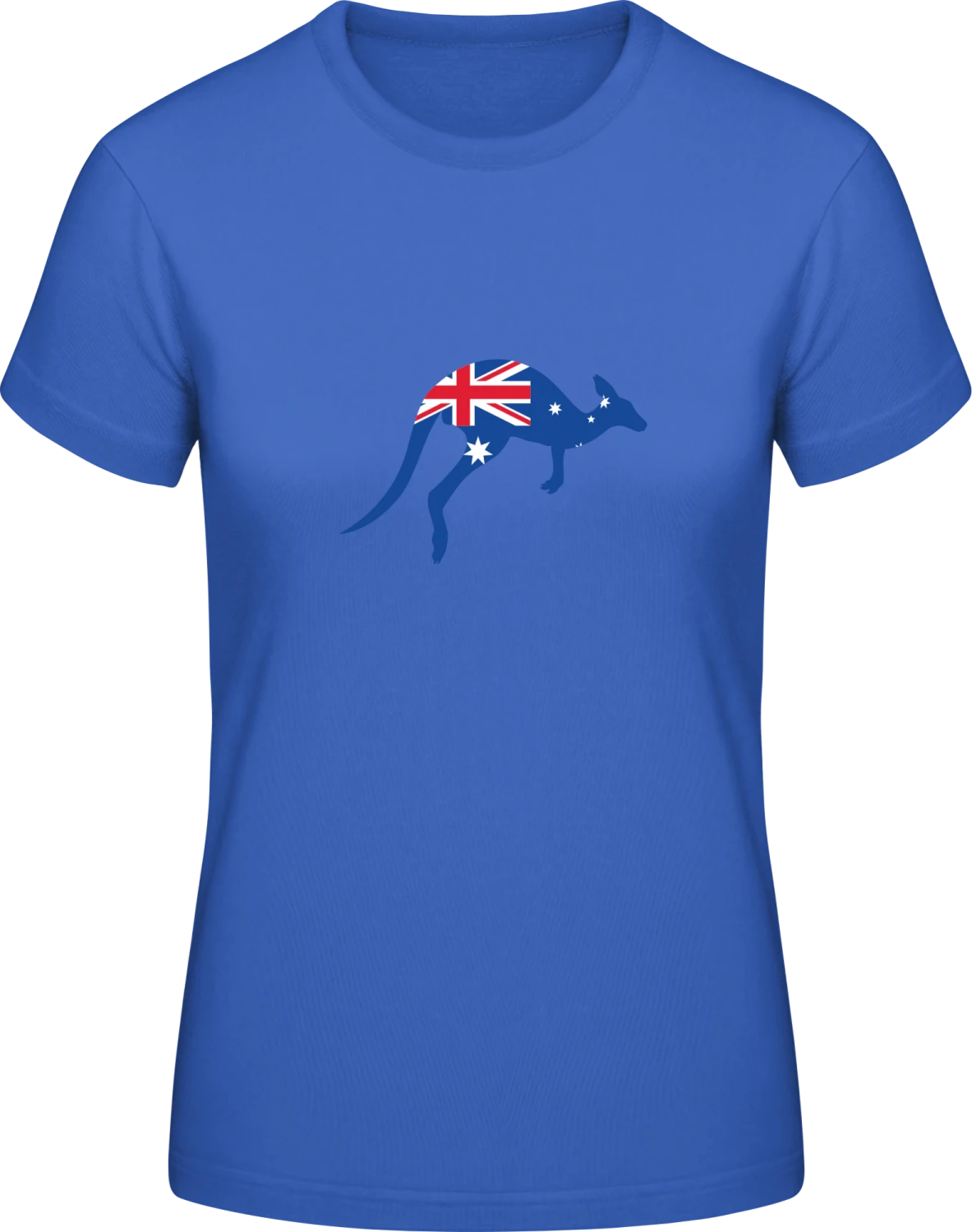 Kangaroo With Australian Flag - Front_Royalblau