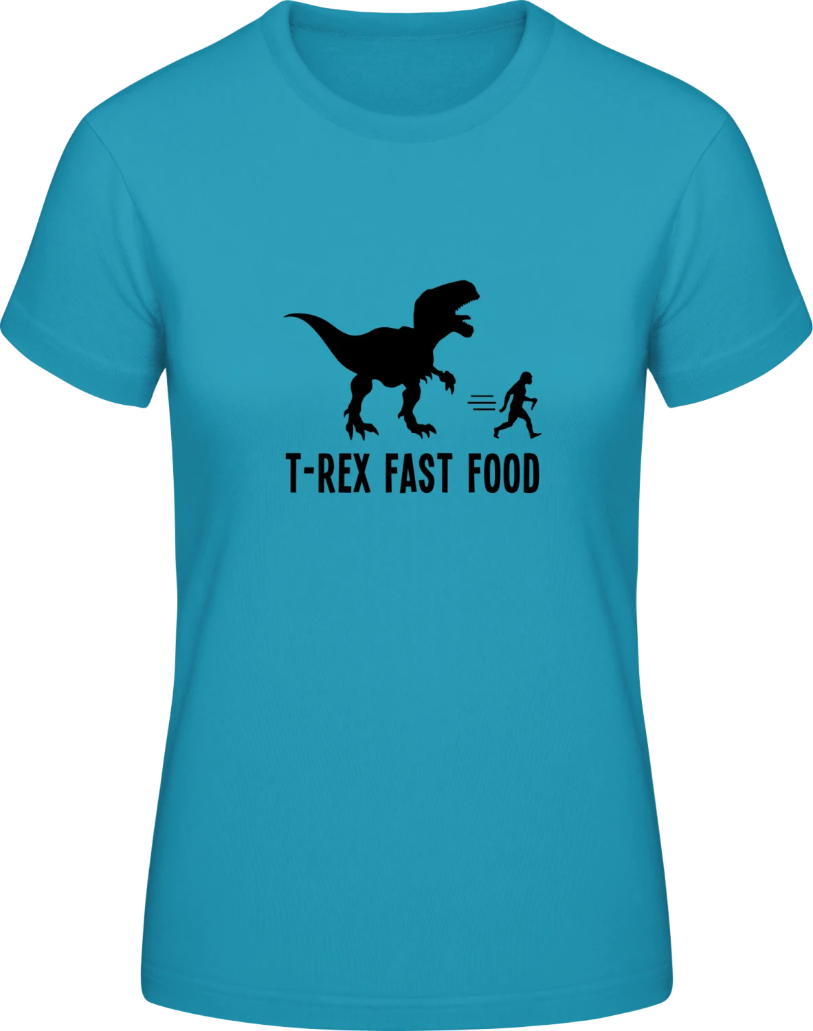 T-Rex Fast Food - Swimming Pool #E190 women T-Shirt - Front