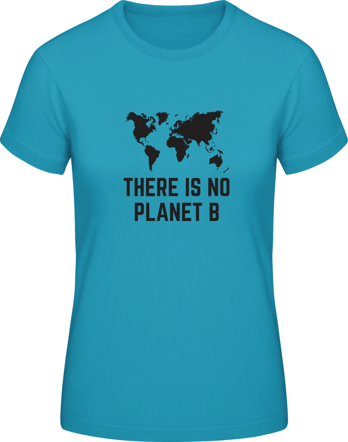 There Is No Planet B Silhouette - Swimming Pool #E190 women T-Shirt - Front