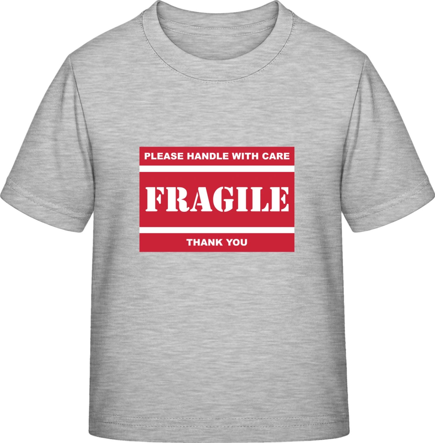 Fragile Please Handle With Care - Sky Grey Exact 190 Kids - Front