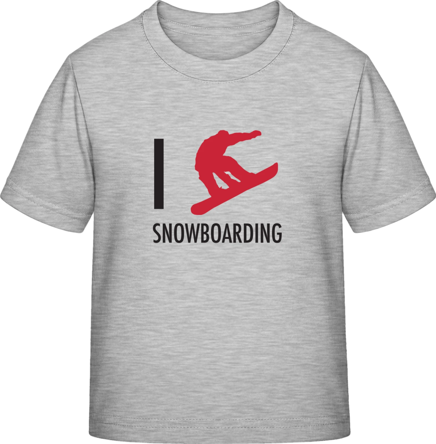 I Heart Snowboarding - Sky Grey Exact 190 Kids - Front