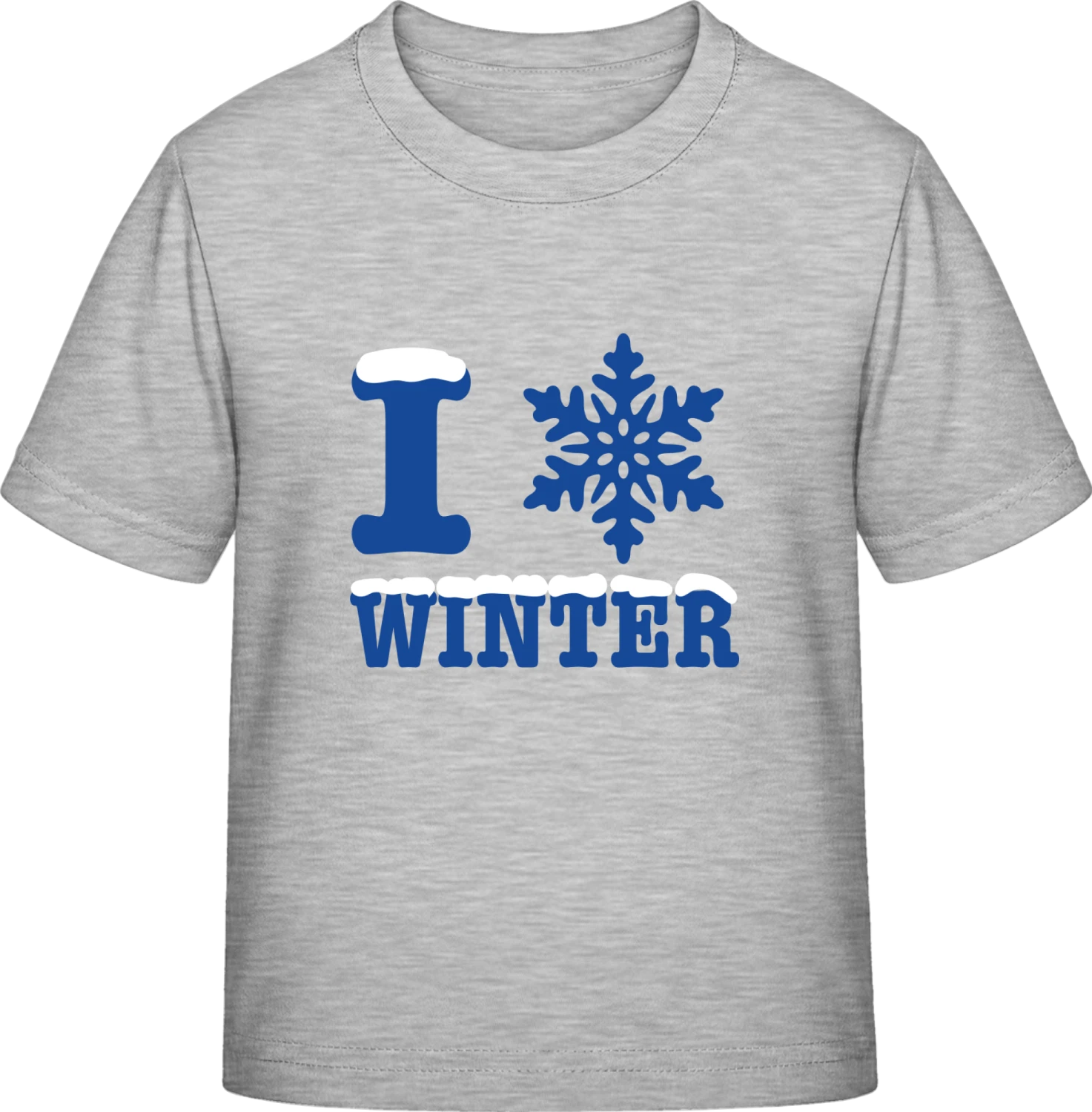 I Love Winter - Sky Grey Exact 190 Kids - Front