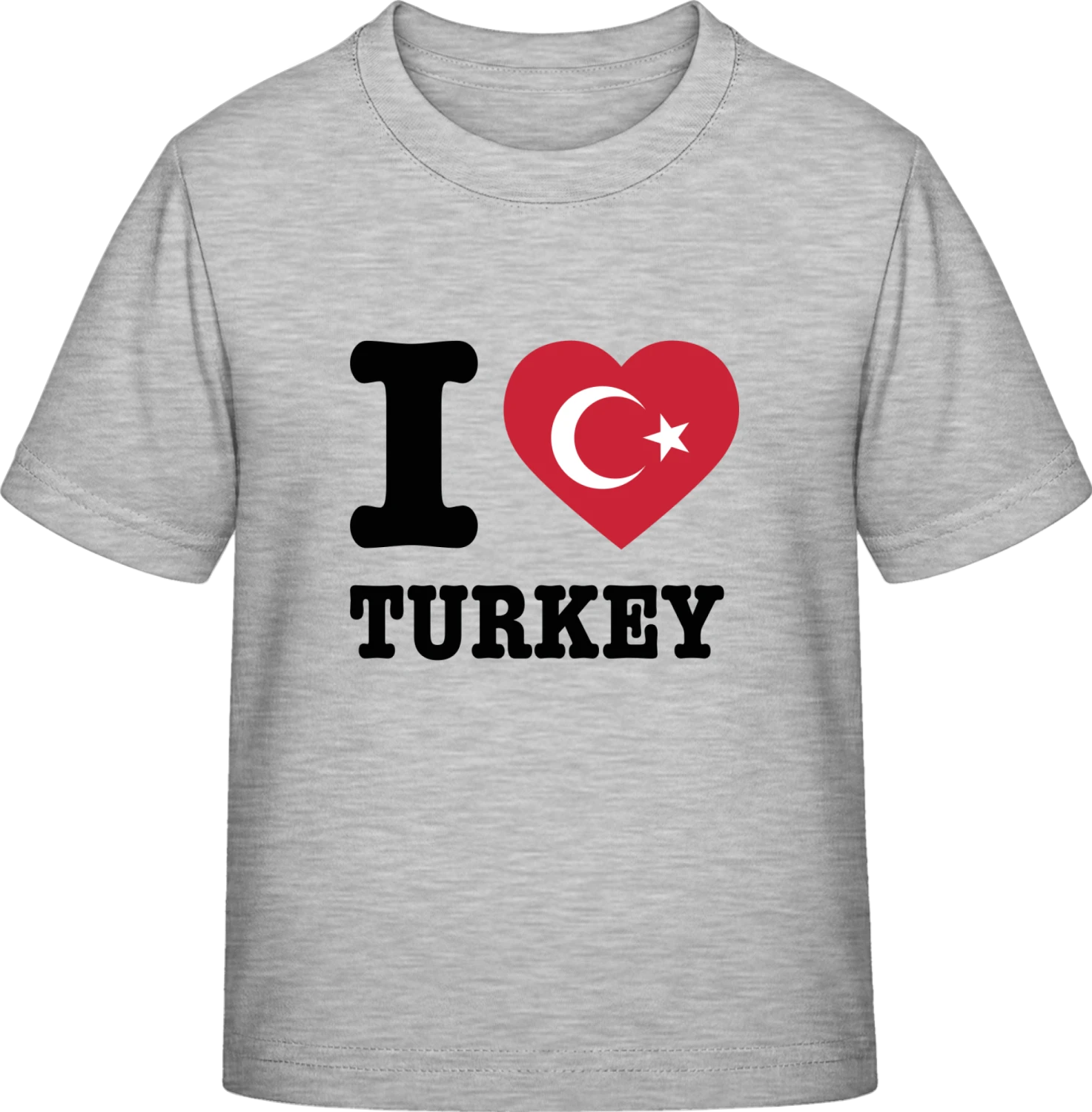 I Love Turkey - Sky Grey Exact 190 Kids - Front