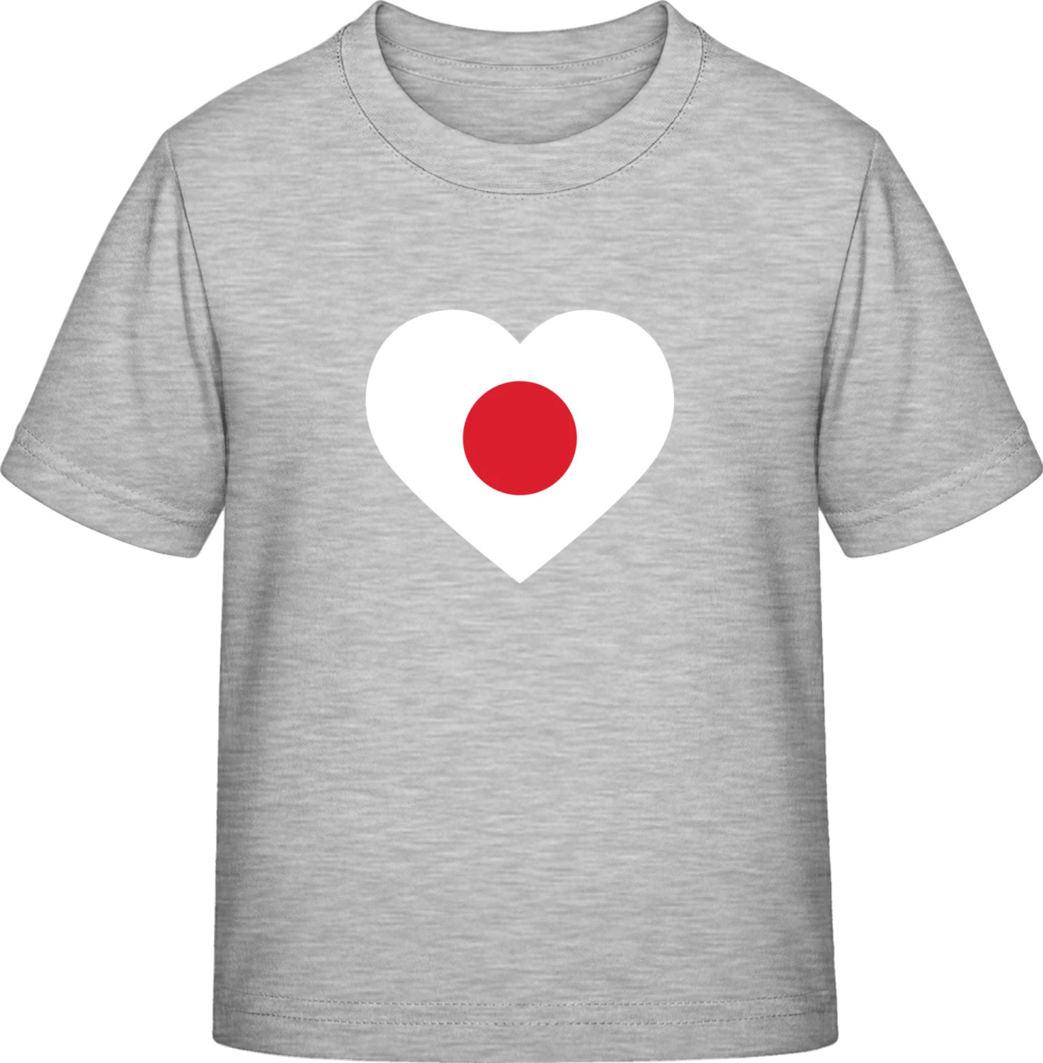 Japan Heart Flag - Sky Grey Exact 190 Kids - Front