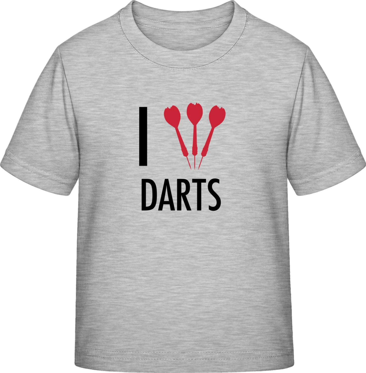 I Love Darts - Sky Grey Exact 190 Kids - Front