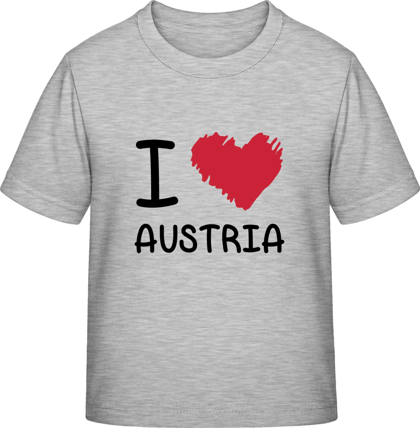 I Love Austria - Sky Grey Exact 190 Kids - Front