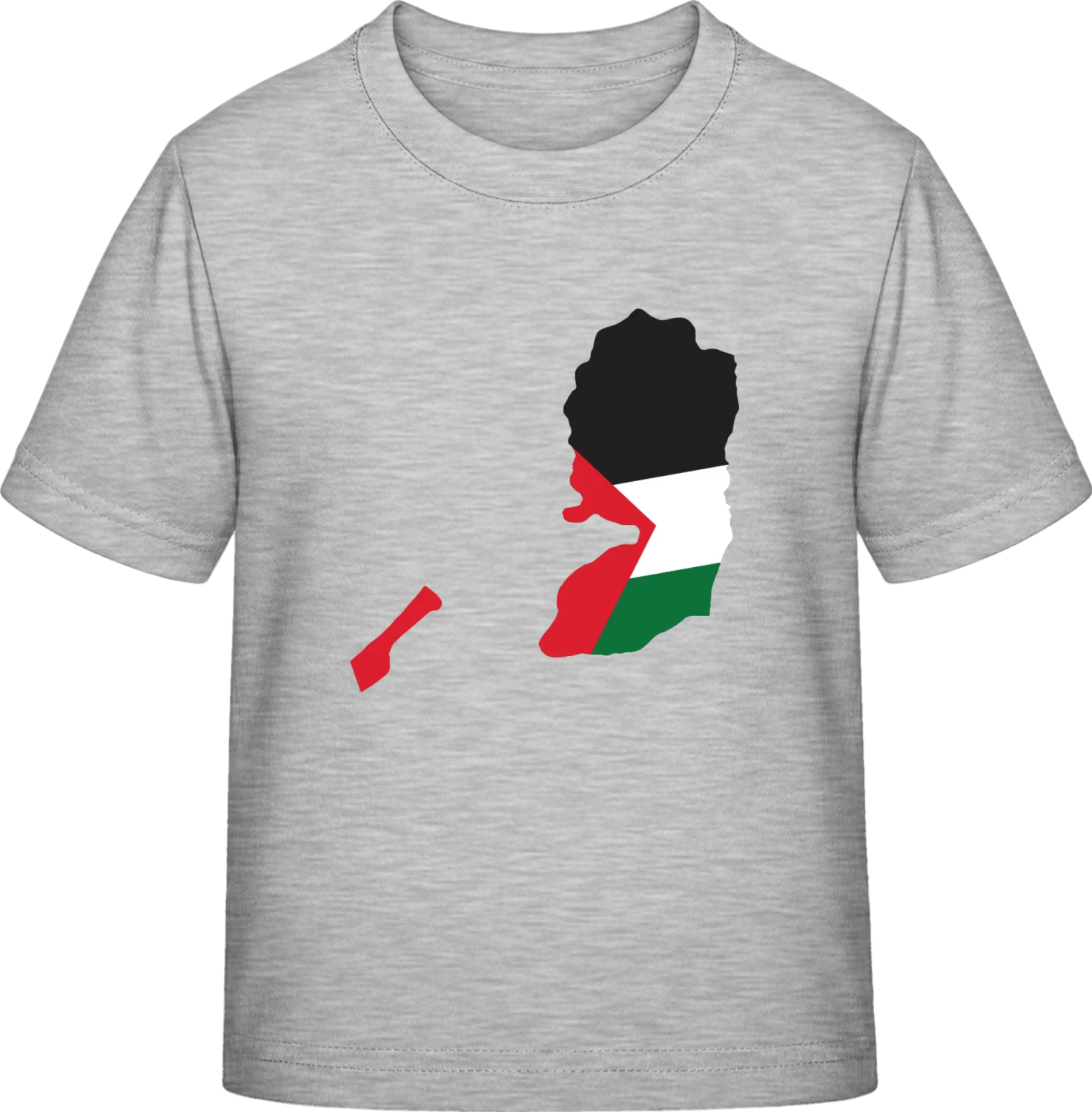 Palestine Map - Sky Grey Exact 190 Kids - Front