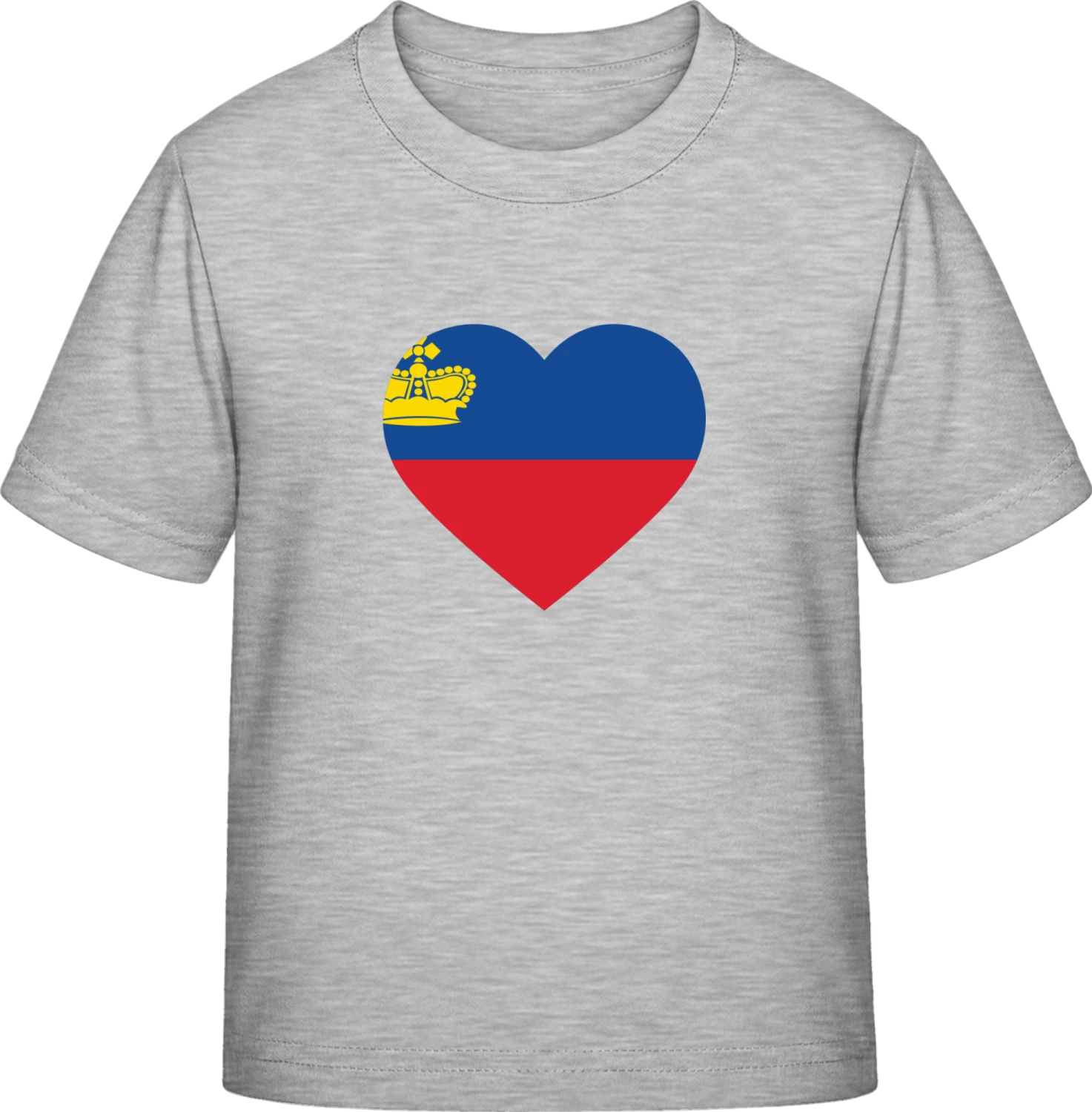 Liechtenstein Heart - Sky Grey Exact 190 Kids - Front