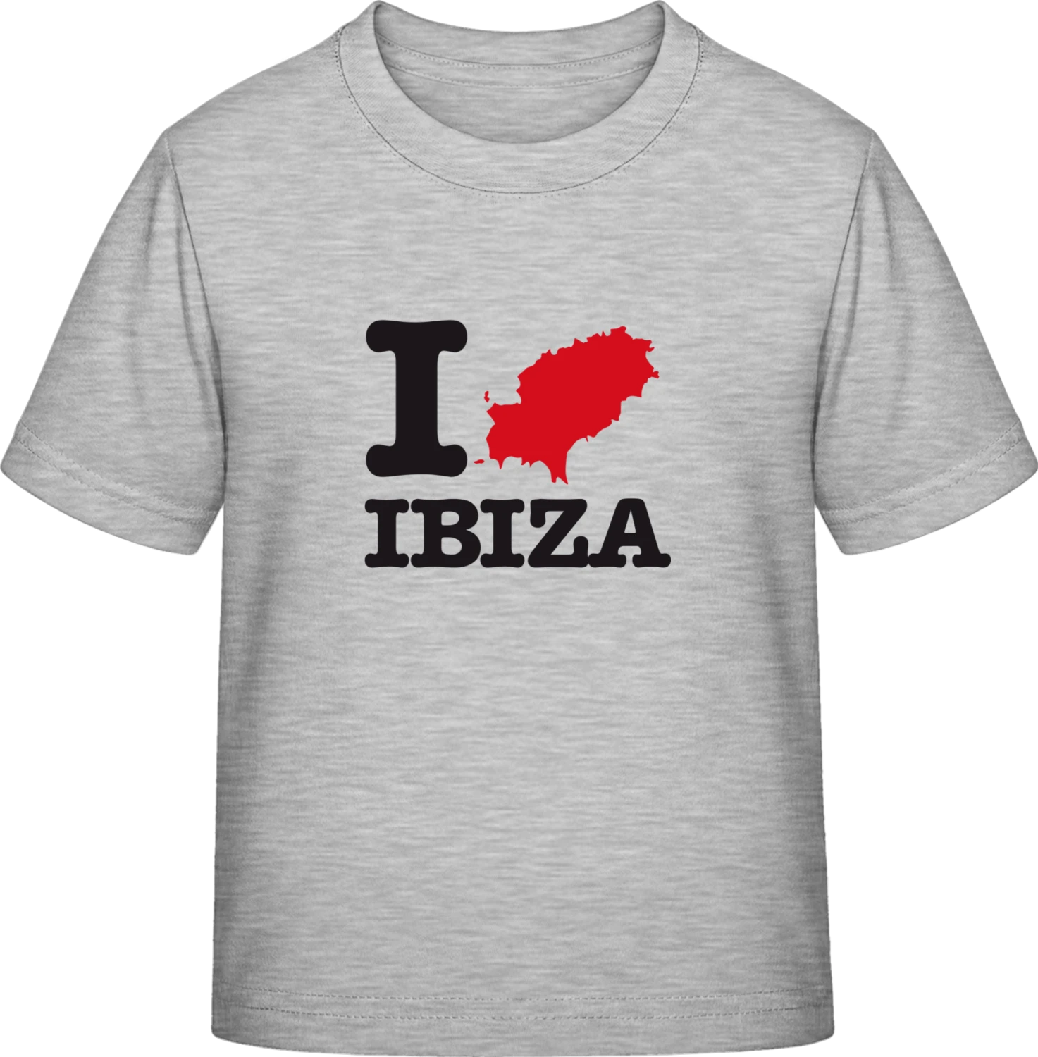 I Love Ibiza - Sky Grey Exact 190 Kids - Front