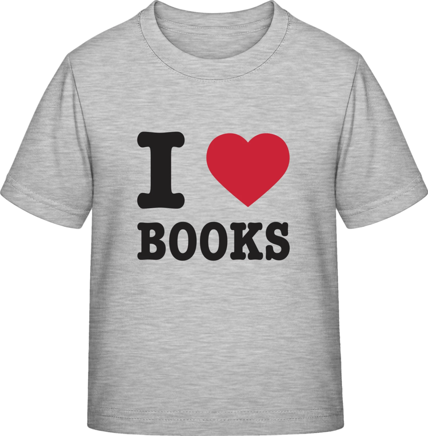 I Love Books - Sky Grey Exact 190 Kids - Front