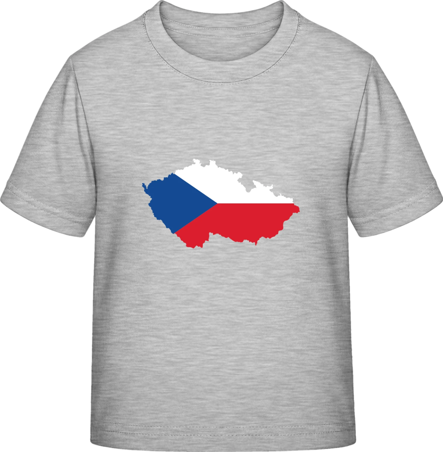 Czech Republic Map - Sky Grey Exact 190 Kids - Front