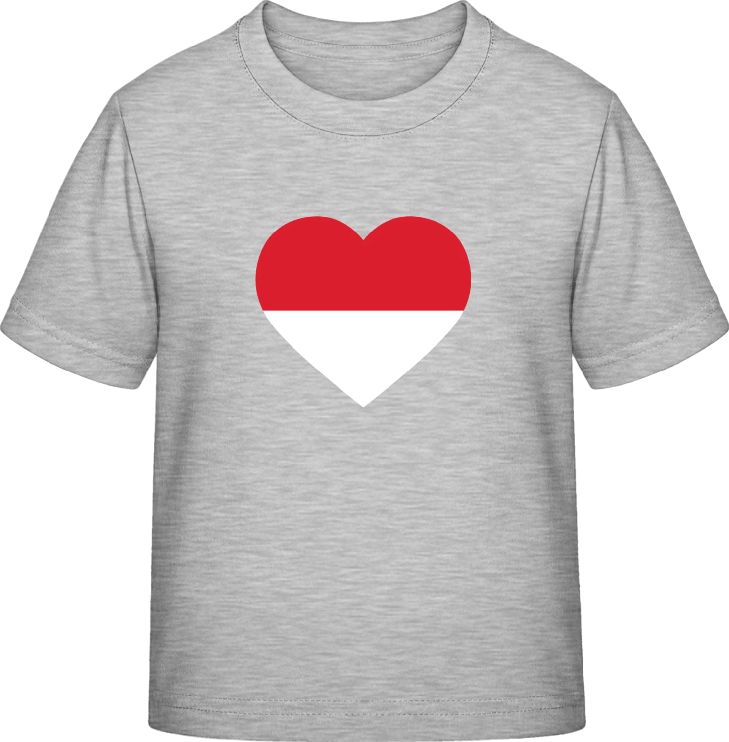 Monaco Heart Flag - Sky Grey Exact 190 Kids - Front