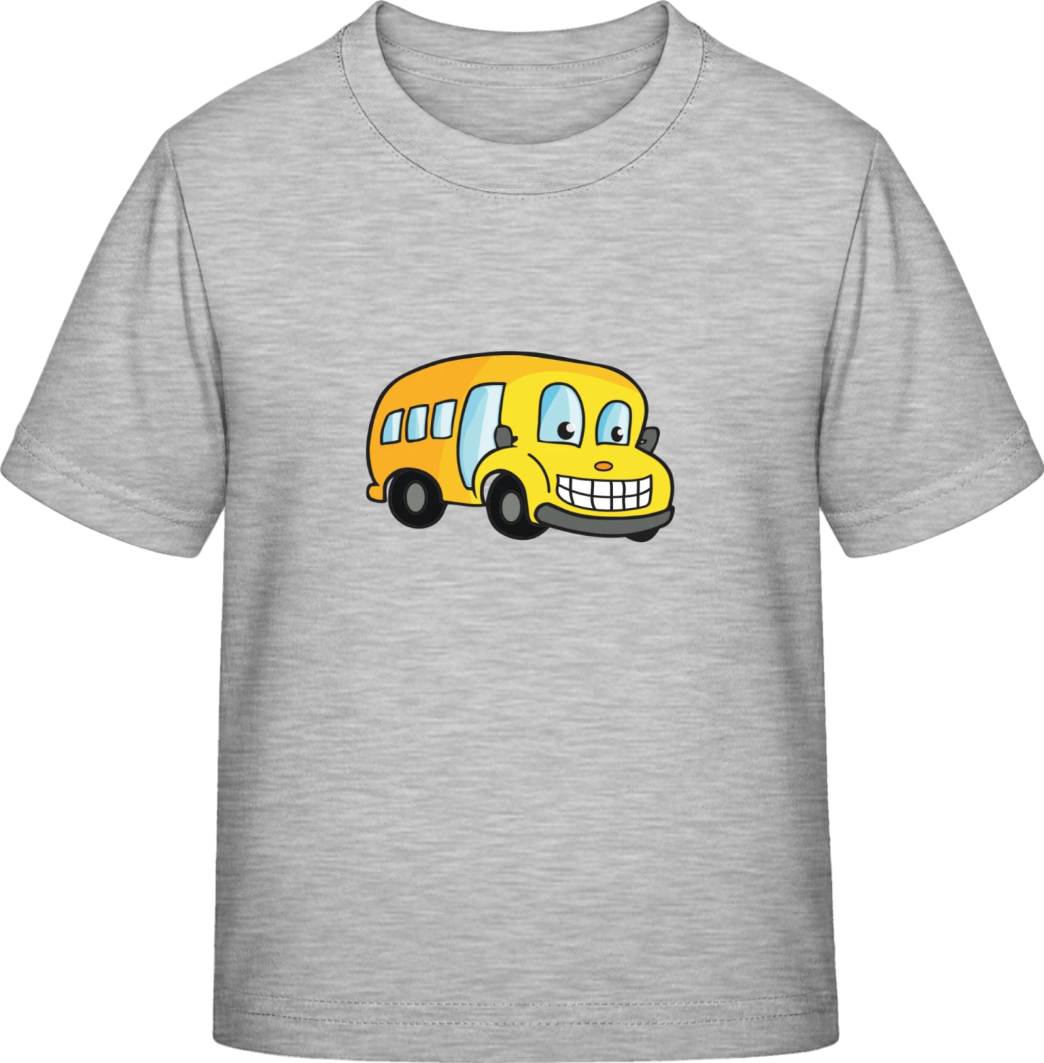 School Bus Comic - Sky Grey Exact 190 Kids - Front