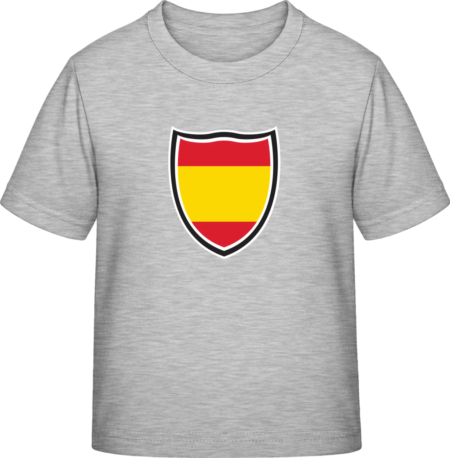 Spain Shield Flag - Sky Grey Exact 190 Kids - Front