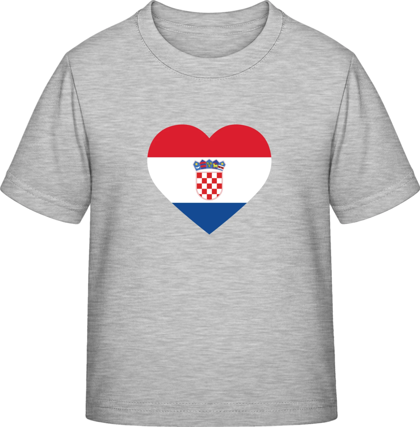 Croatia Heart - Sky Grey Exact 190 Kids - Front