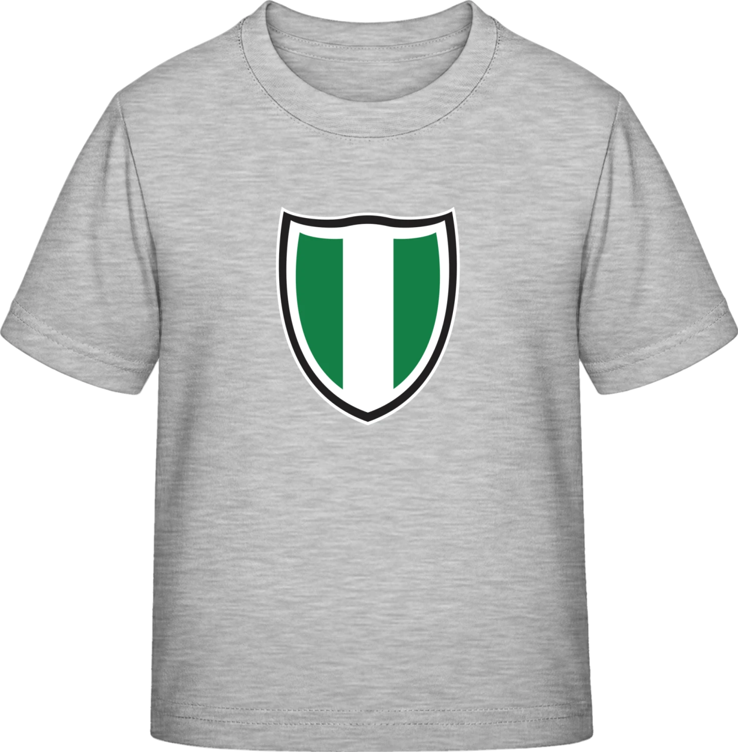 Nigeria Shield Flag - Sky Grey Exact 190 Kids - Front