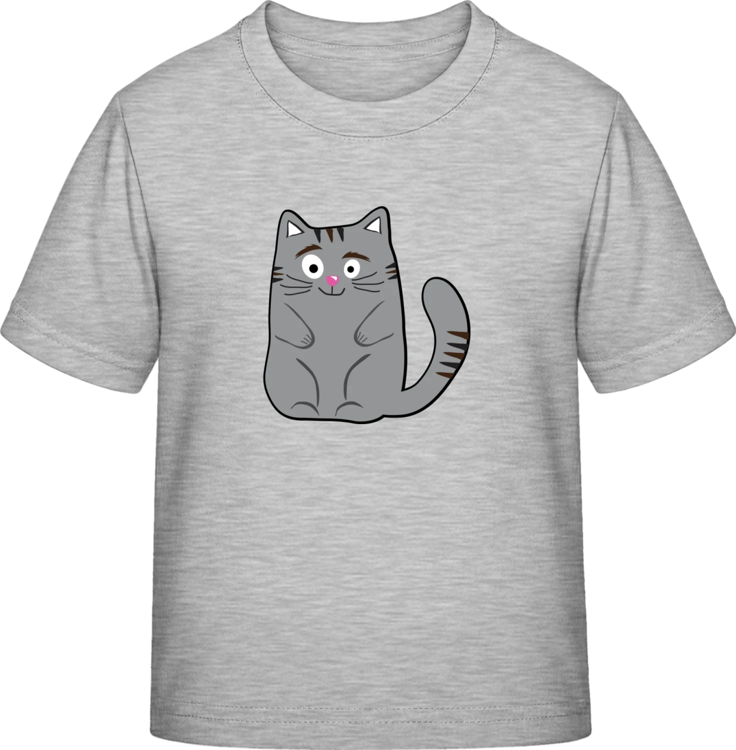 Cat Illustration - Sky Grey Exact 190 Kids - Front