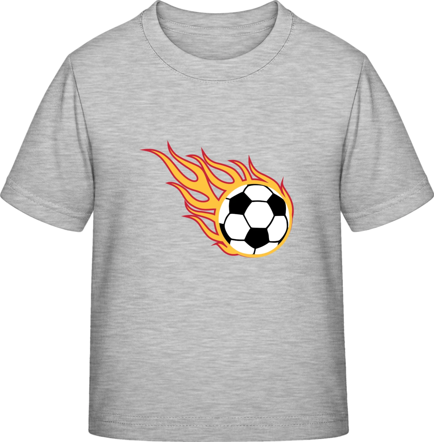 Football on Fire - Sky Grey Exact 190 Kids - Front