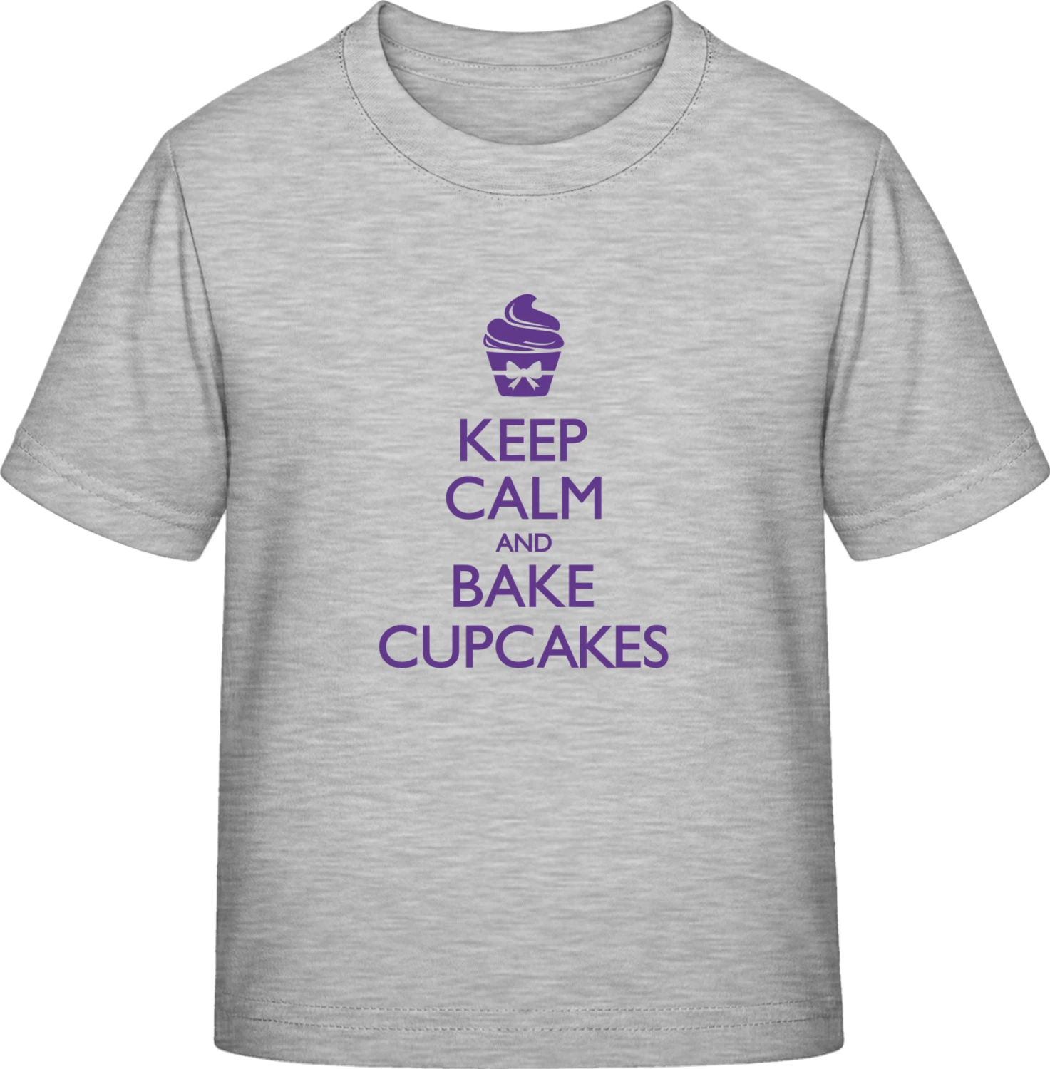 Keep Calm And Bake Cupcakes - Sky Grey Exact 190 Kids - Front