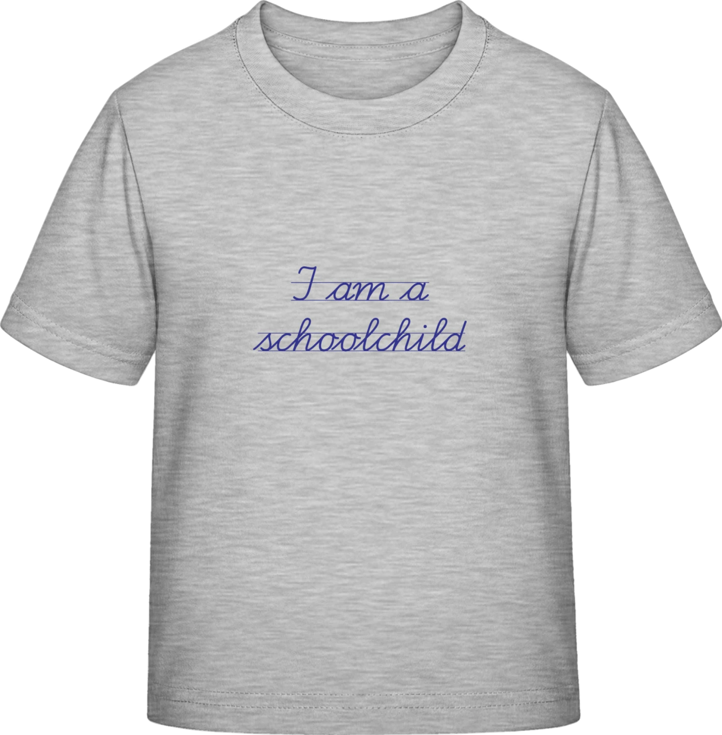 I Am A Schoolchild - Sky Grey Exact 190 Kids - Front