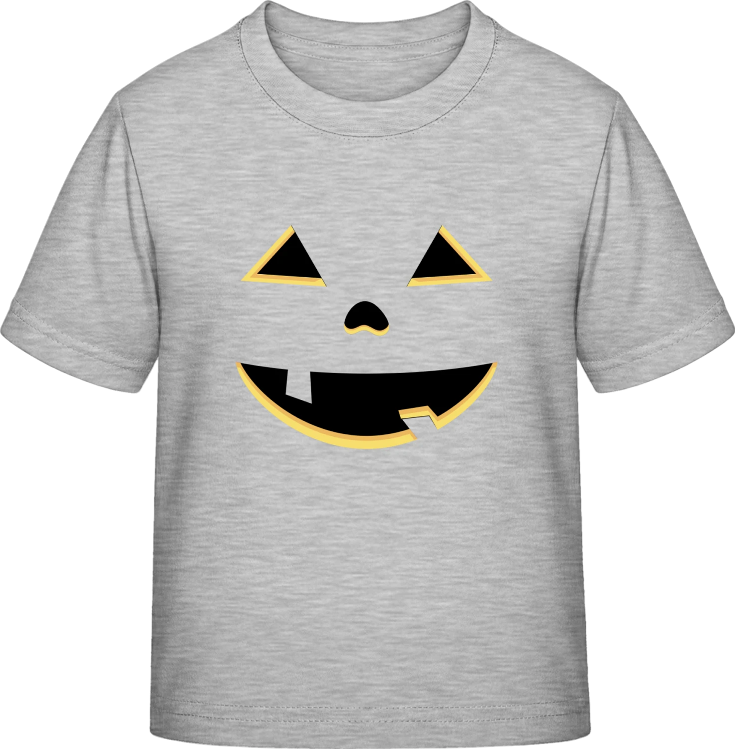 Pumpkin Face Halloween - Sky Grey Exact 190 Kids - Front