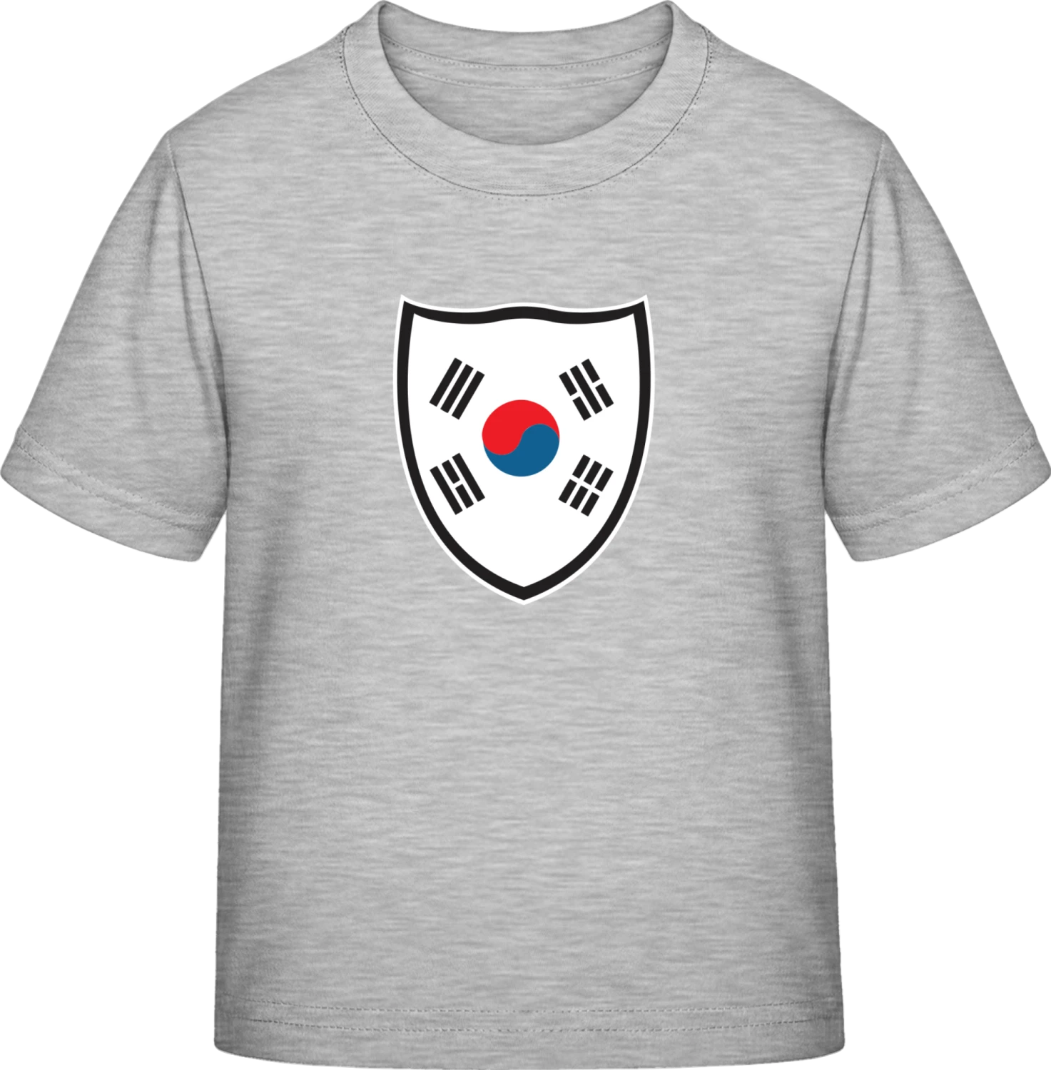 South Korea Shield Flag - Sky Grey Exact 190 Kids - Front