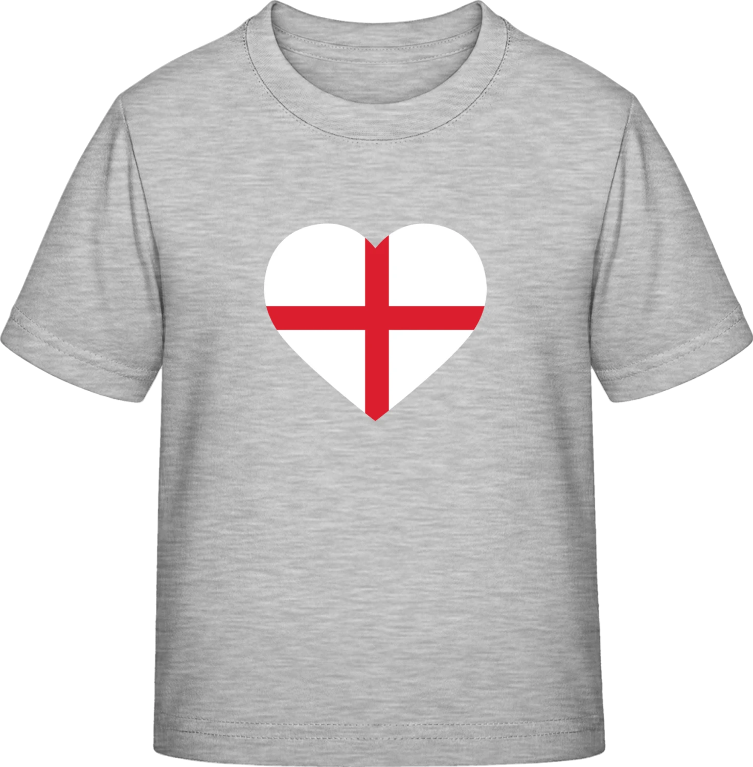 England Heart Flag - Sky Grey Exact 190 Kids - Front