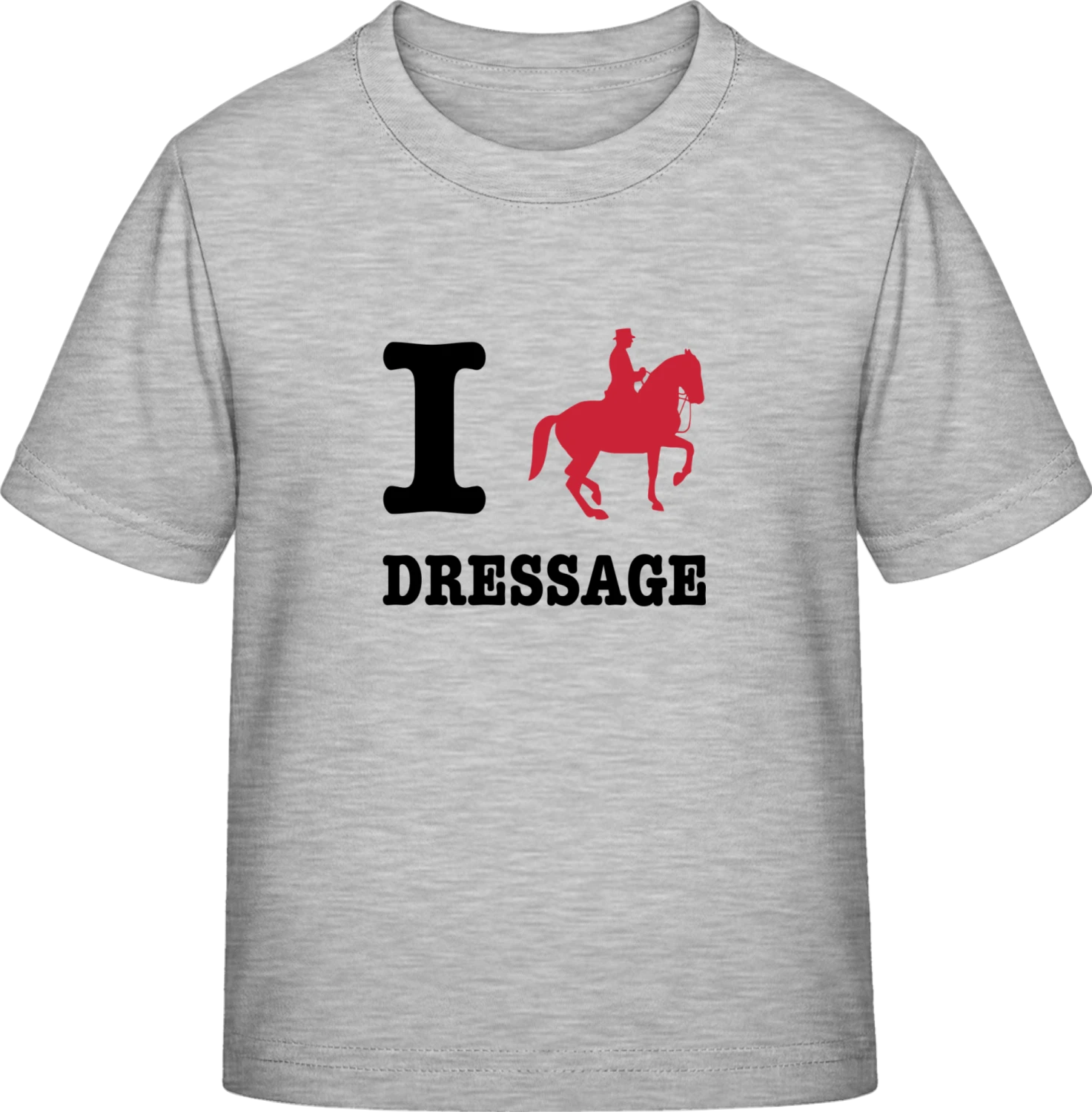 I Love Dressage - Sky Grey Exact 190 Kids - Front