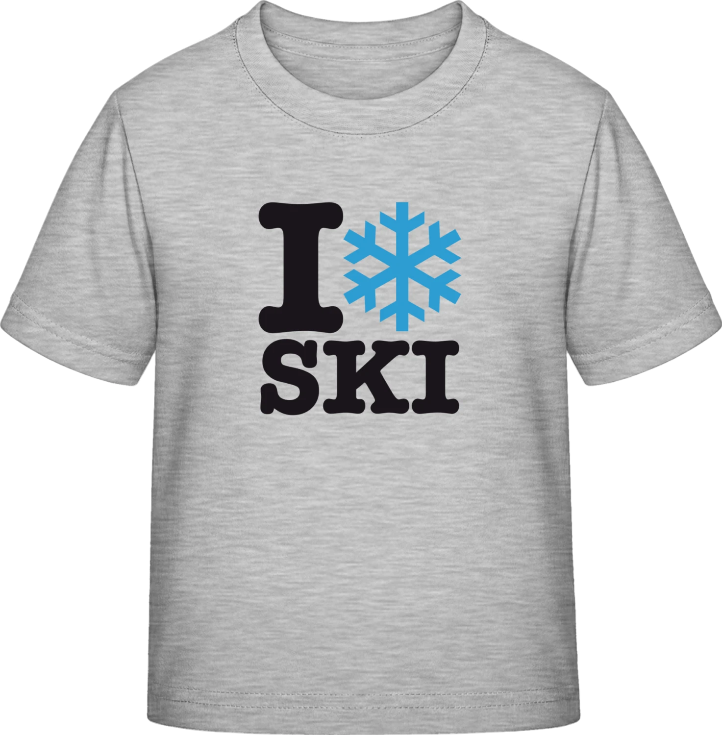 I Love Ski - Sky Grey Exact 190 Kids - Front