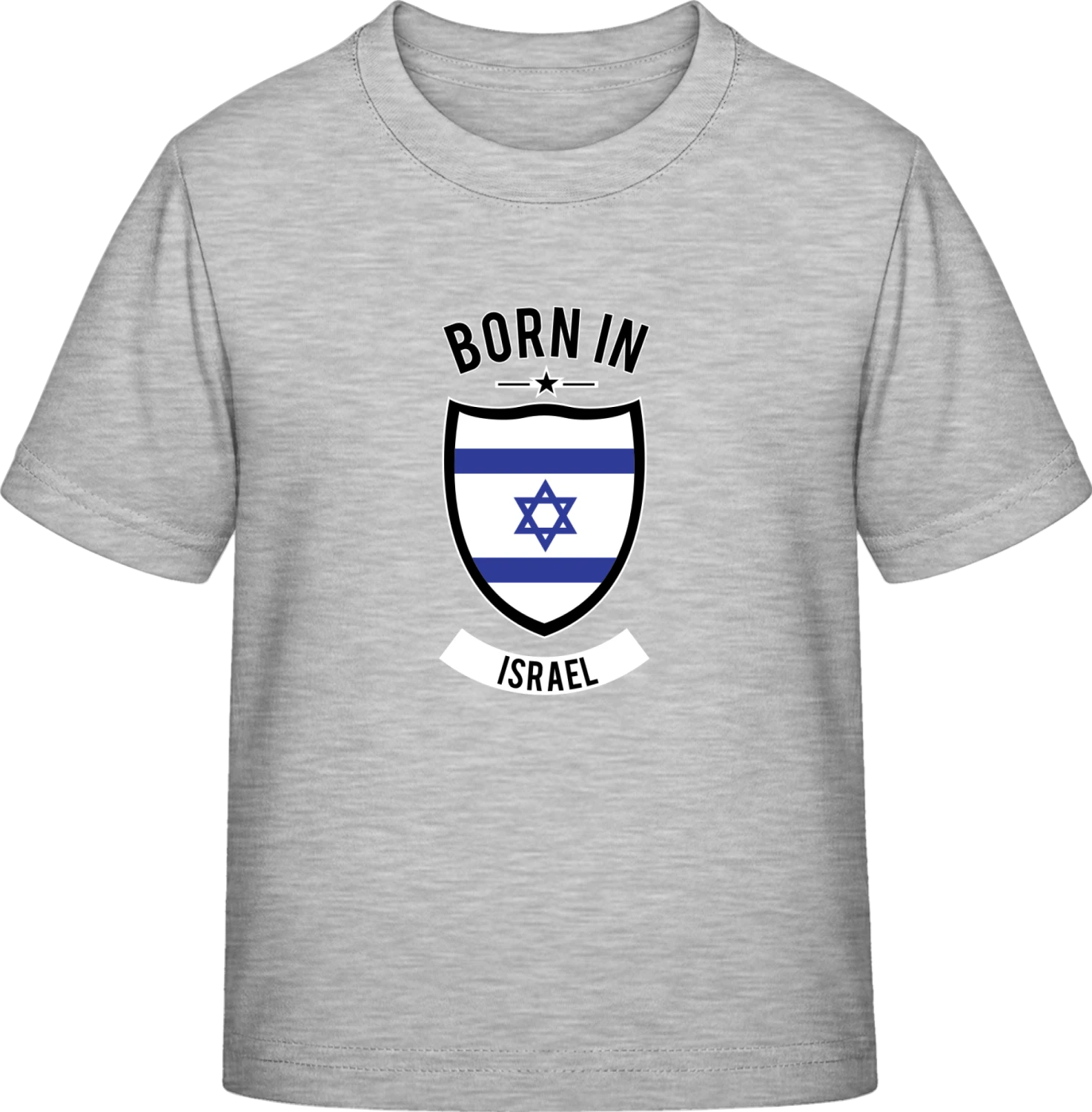 Born in Israel - Sky Grey Exact 190 Kids - Front