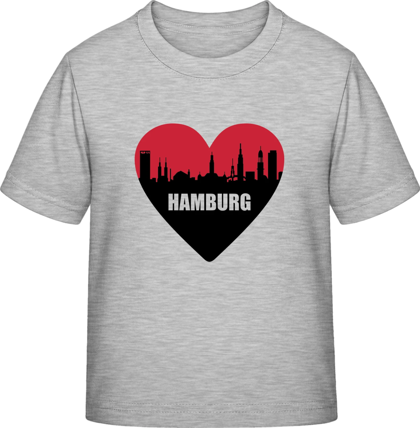 Hamburg Heart - Sky Grey Exact 190 Kids - Front