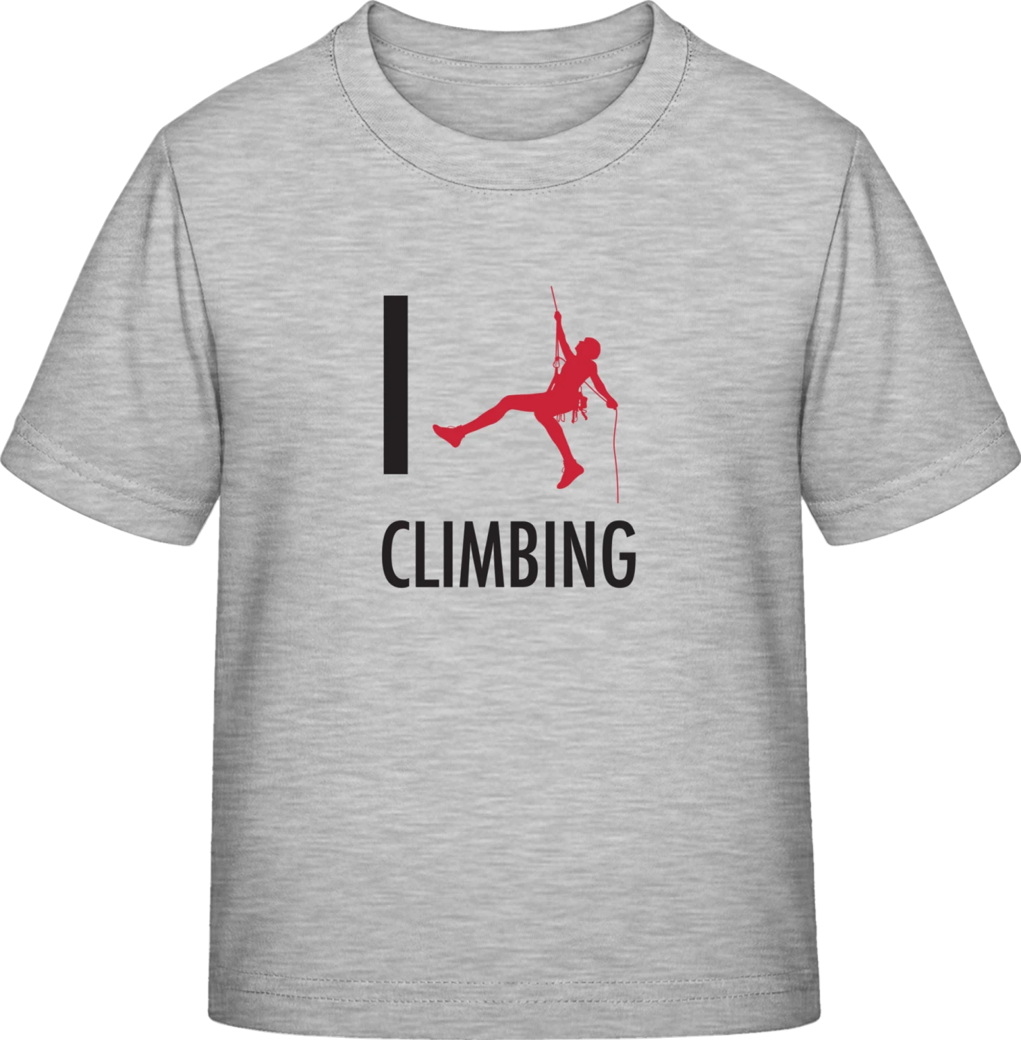 I Love Climbing - Sky Grey Exact 190 Kids - Front