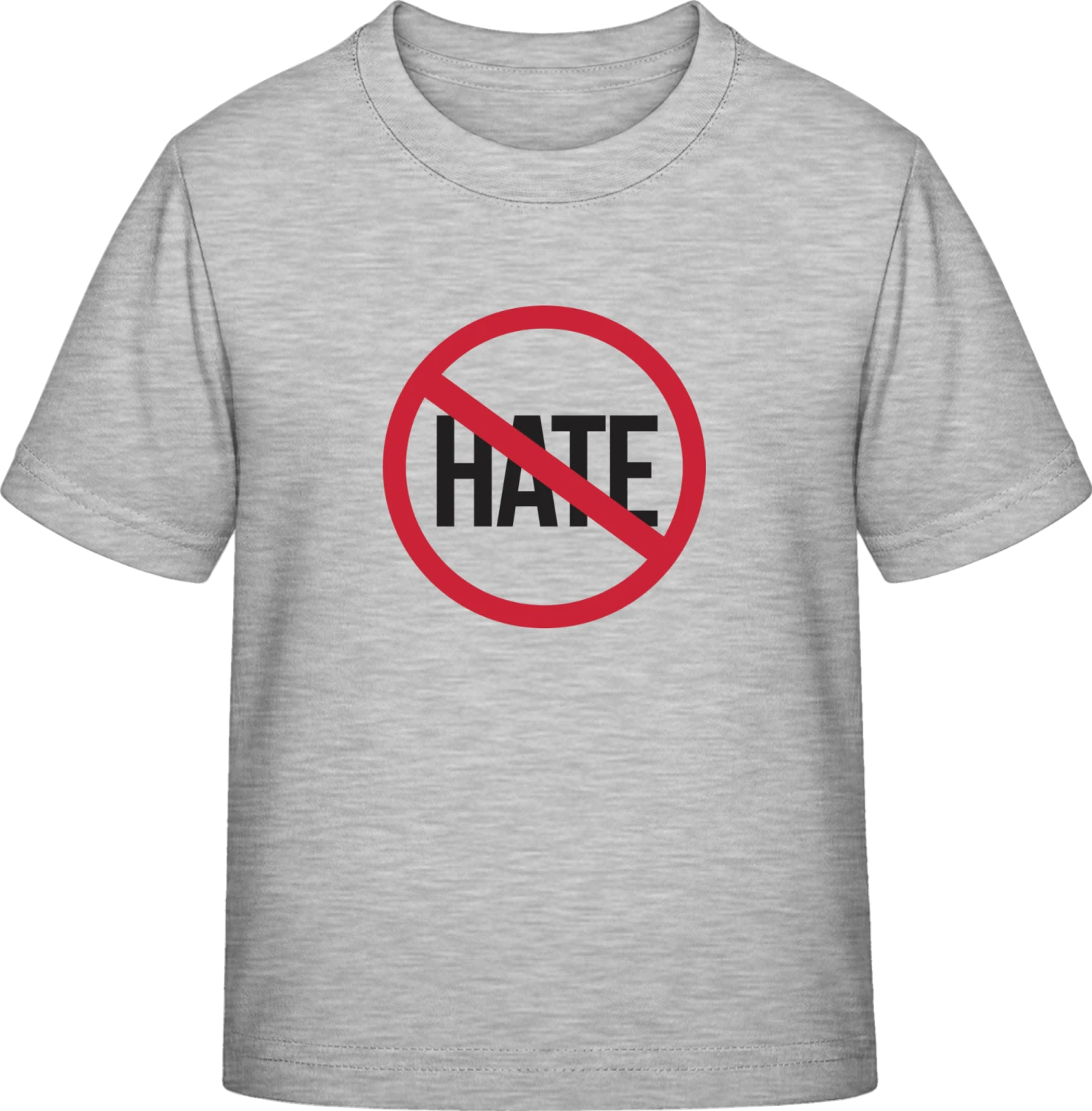 No Hate - Sky Grey Exact 190 Kids - Front