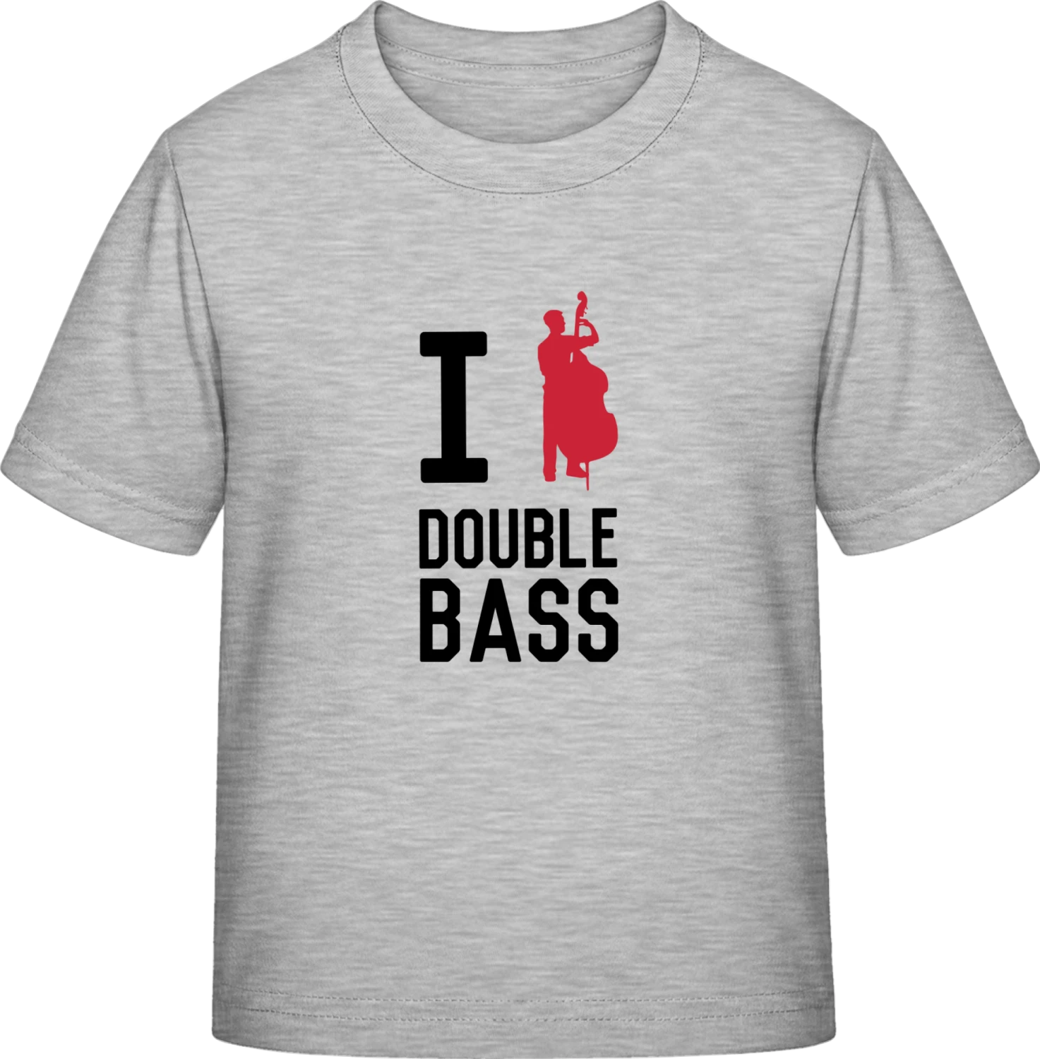 I Love Double Bass - Sky Grey Exact 190 Kids - Front