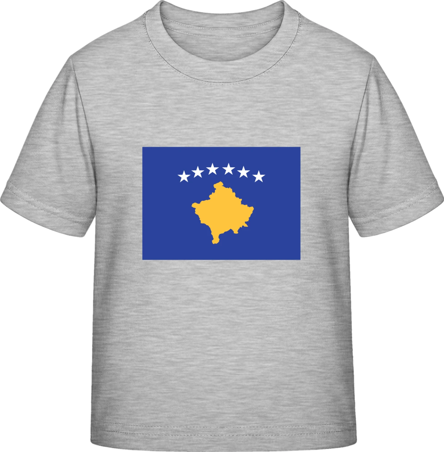 Kosovo Flag - Sky Grey Exact 190 Kids - Front