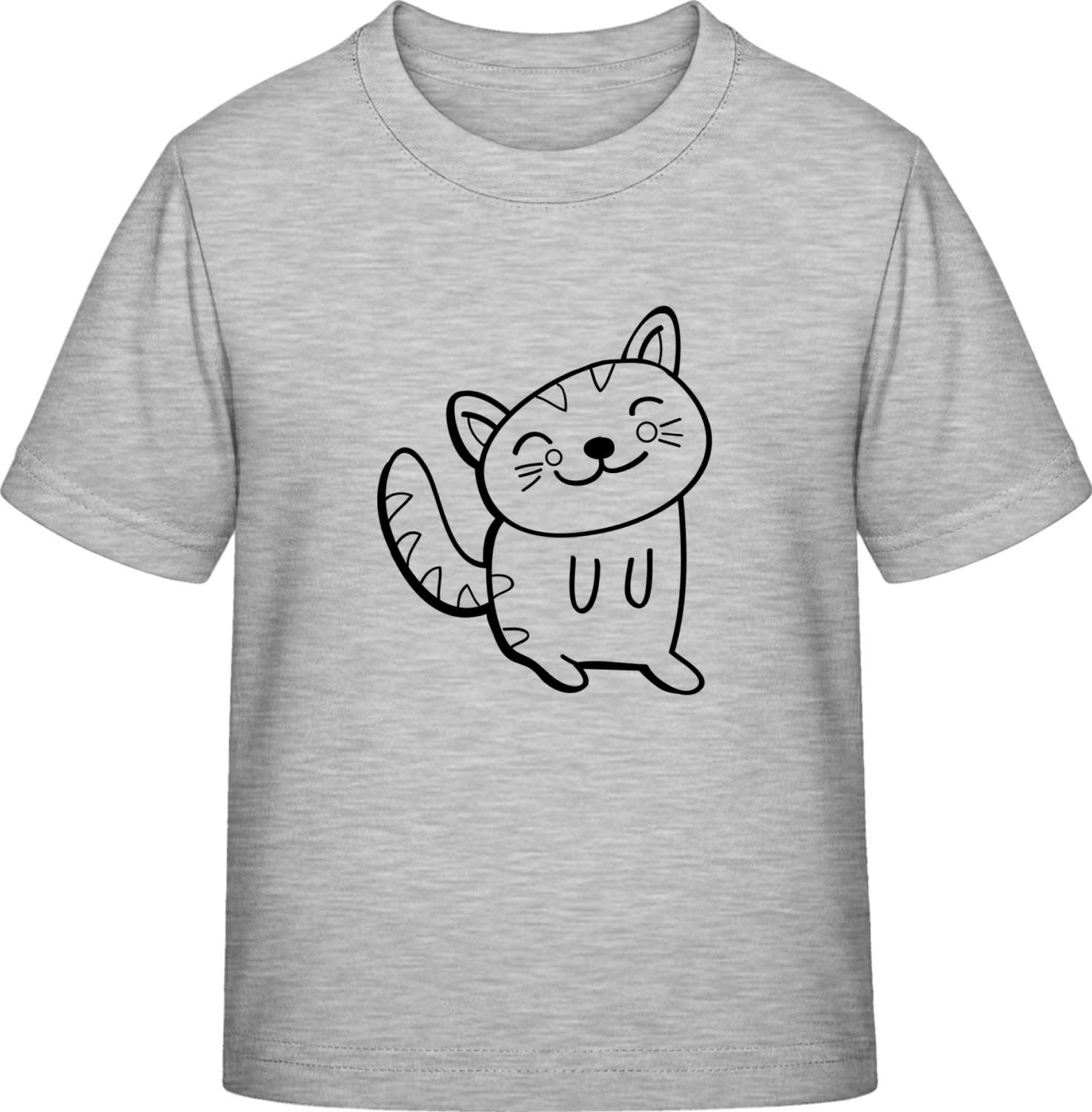 Cute Cat - Sky Grey Exact 190 Kids - Front