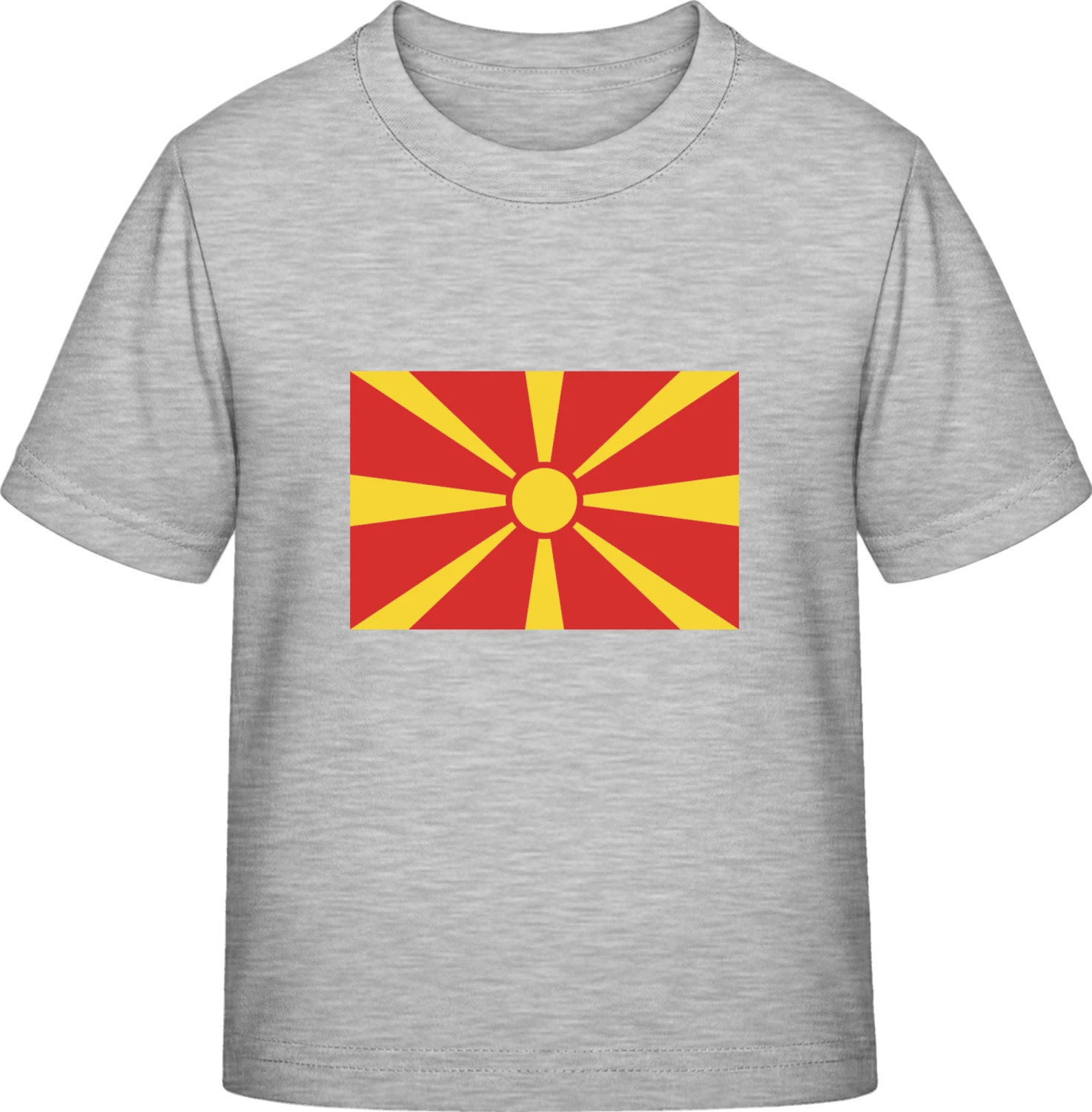 Macedonia Flag - Sky Grey Exact 190 Kids - Front