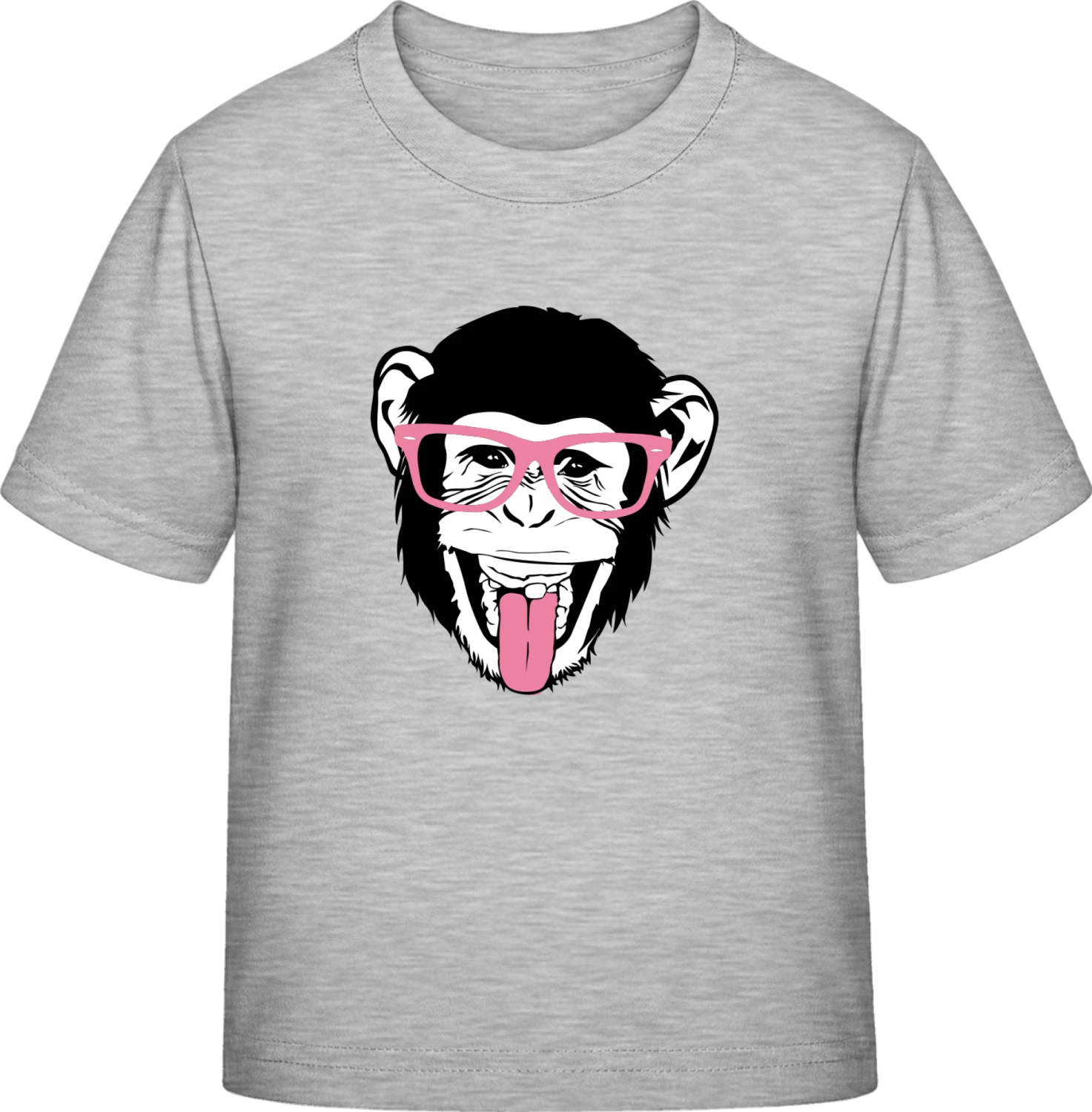 Chimpanzee With Glasses - Sky Grey Exact 190 Kids - Front