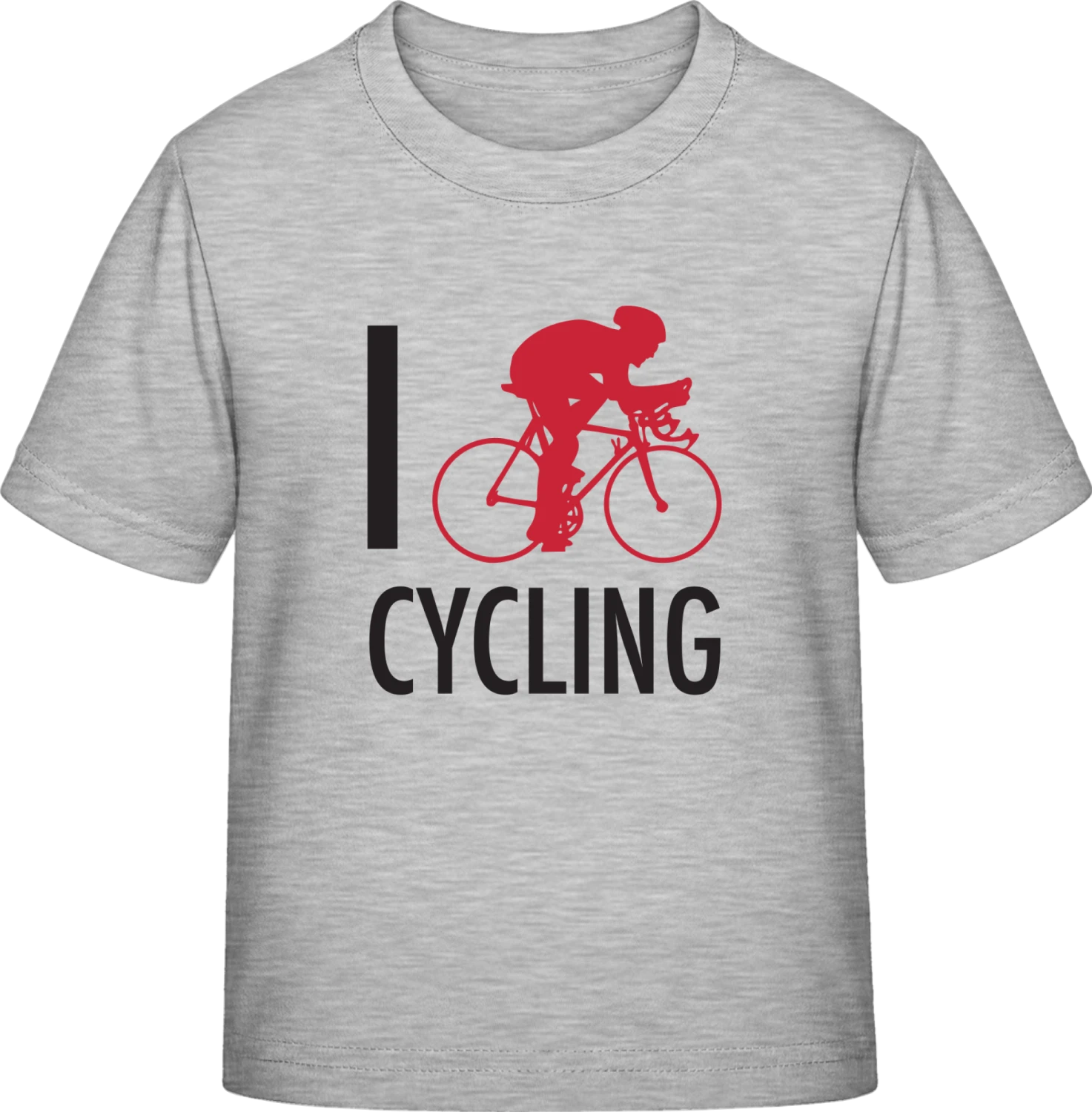 I Love Cycling - Sky Grey Exact 190 Kids - Front