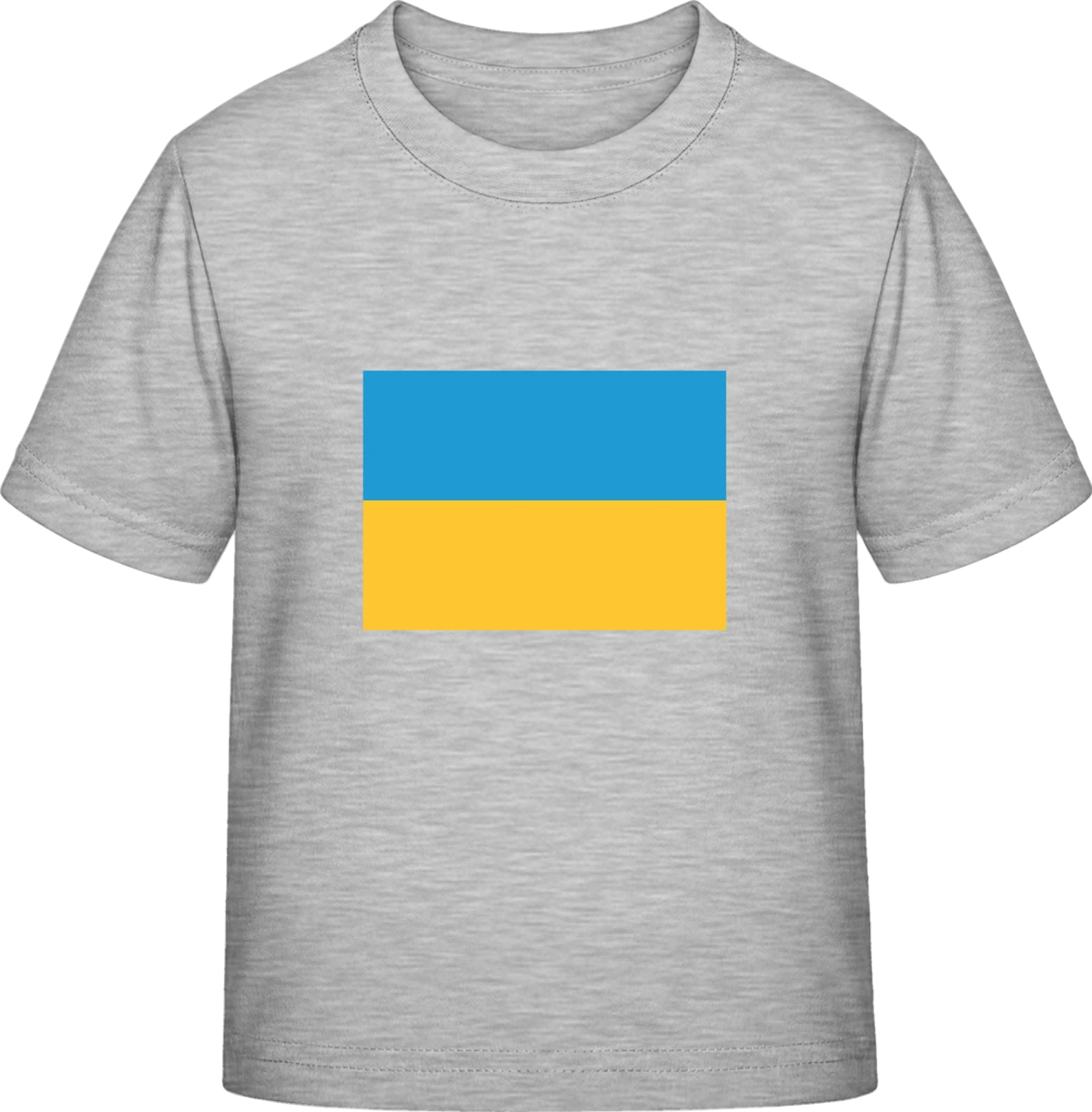 Ukraine Flag - Sky Grey Exact 190 Kids - Front