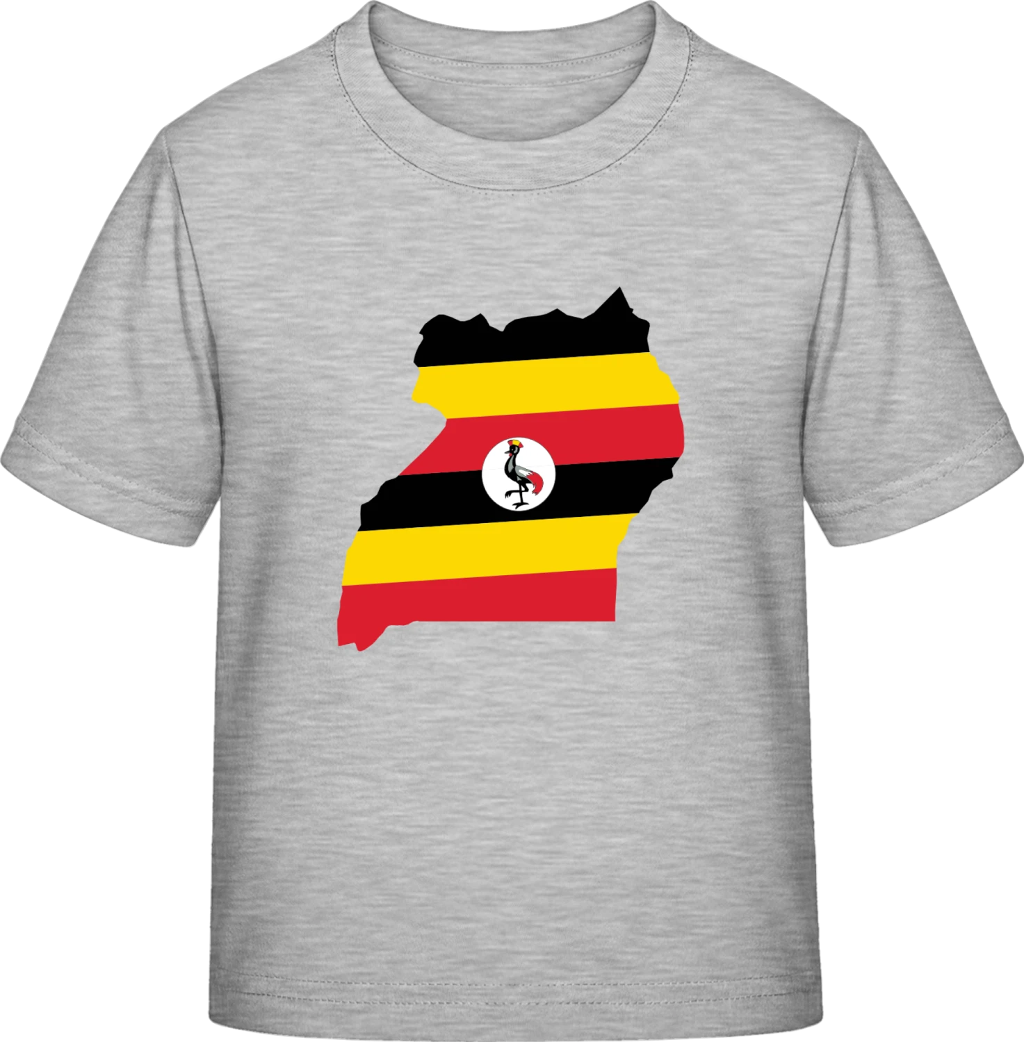 Uganda Map - Sky Grey Exact 190 Kids - Front