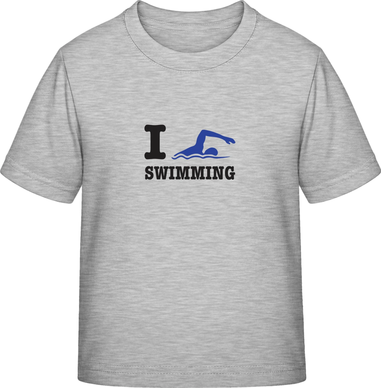 I Love Swimming - Sky Grey Exact 190 Kids - Front