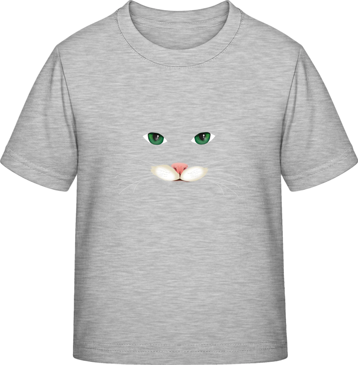 Cat Face - Sky Grey Exact 190 Kids - Front