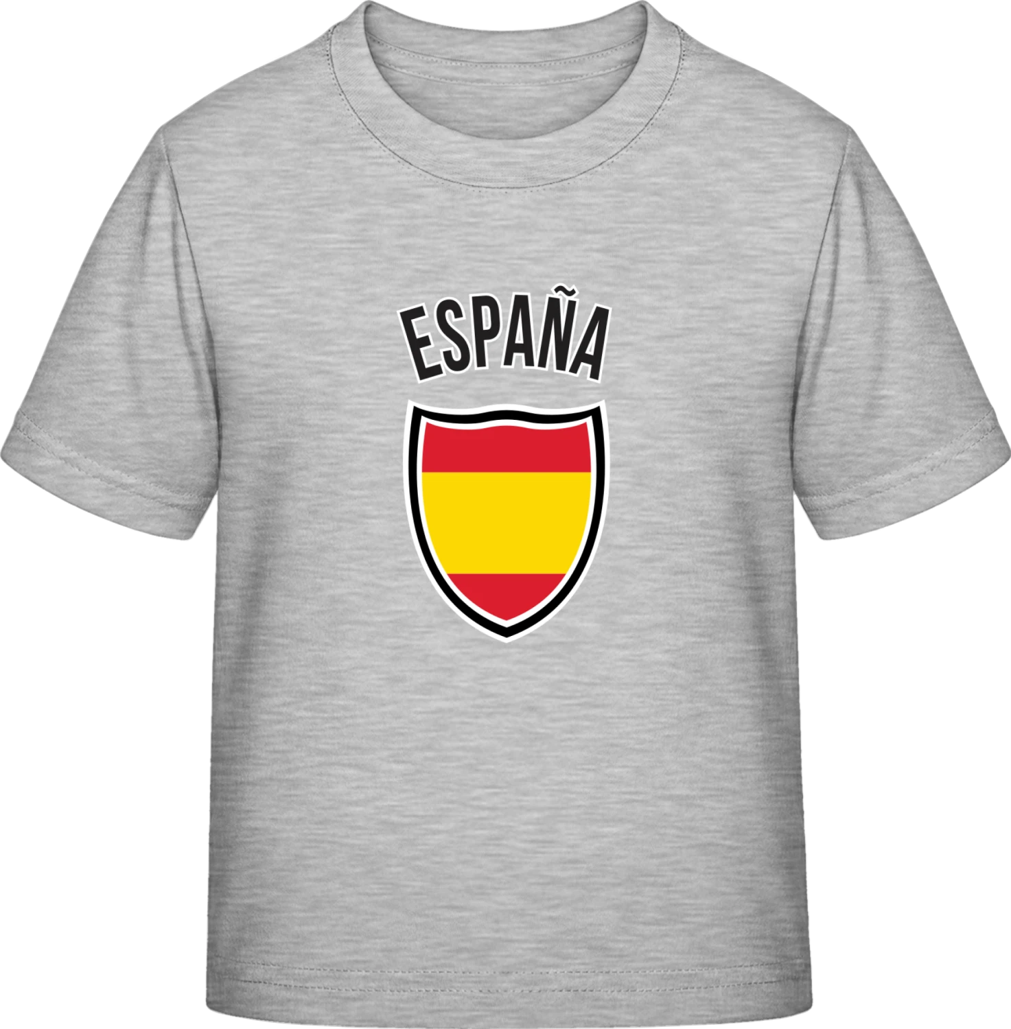 Espana Flag Shield - Sky Grey Exact 190 Kids - Front