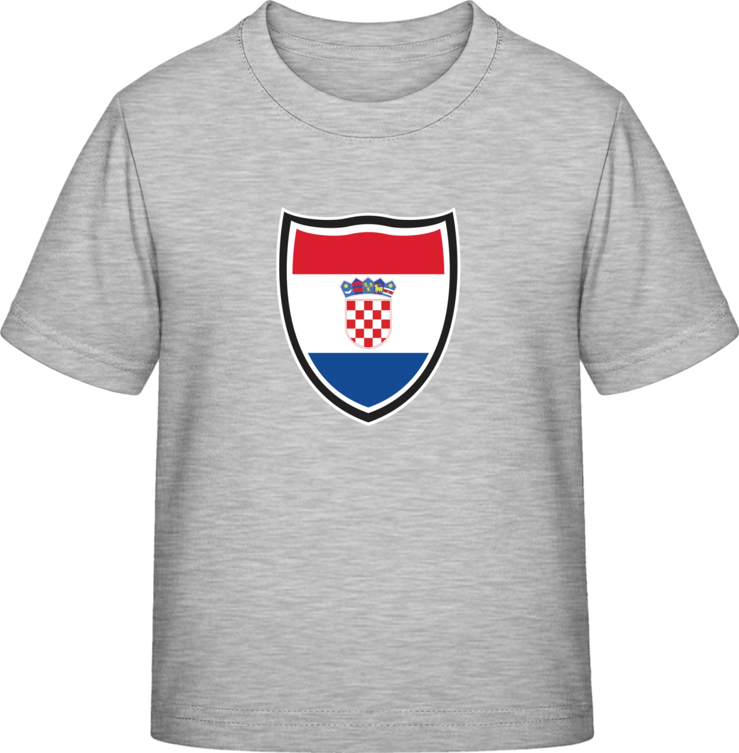 Croatia Shield Flag - Sky Grey Exact 190 Kids - Front